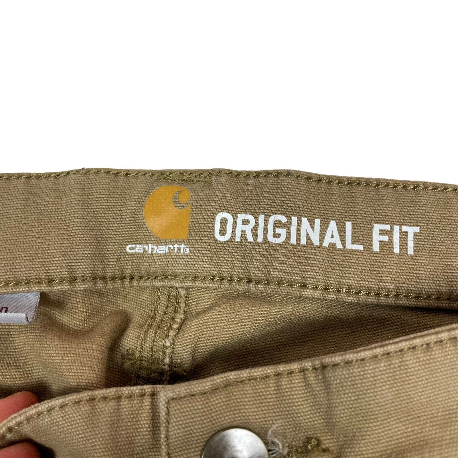 Carhartt × Vintage Carhartt Women's beige Cotton Original Fit Crawford Pants 10 Size 32" / US 10 / IT 46 - 11 Thumbnail