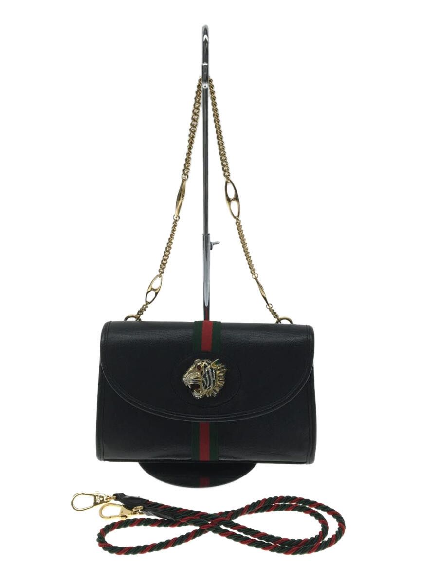 image of Gucci Shoulder Bag Handbag Leather Black, Women's