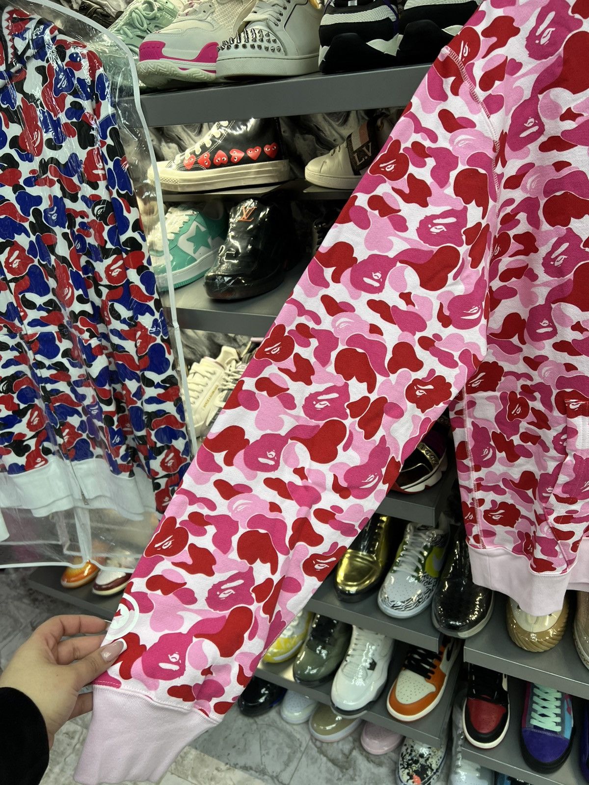 Bape Bape Pink ABC Camo Shark Fullzip Hoodje Size US XXL / EU 58 / 5 - 3 Thumbnail