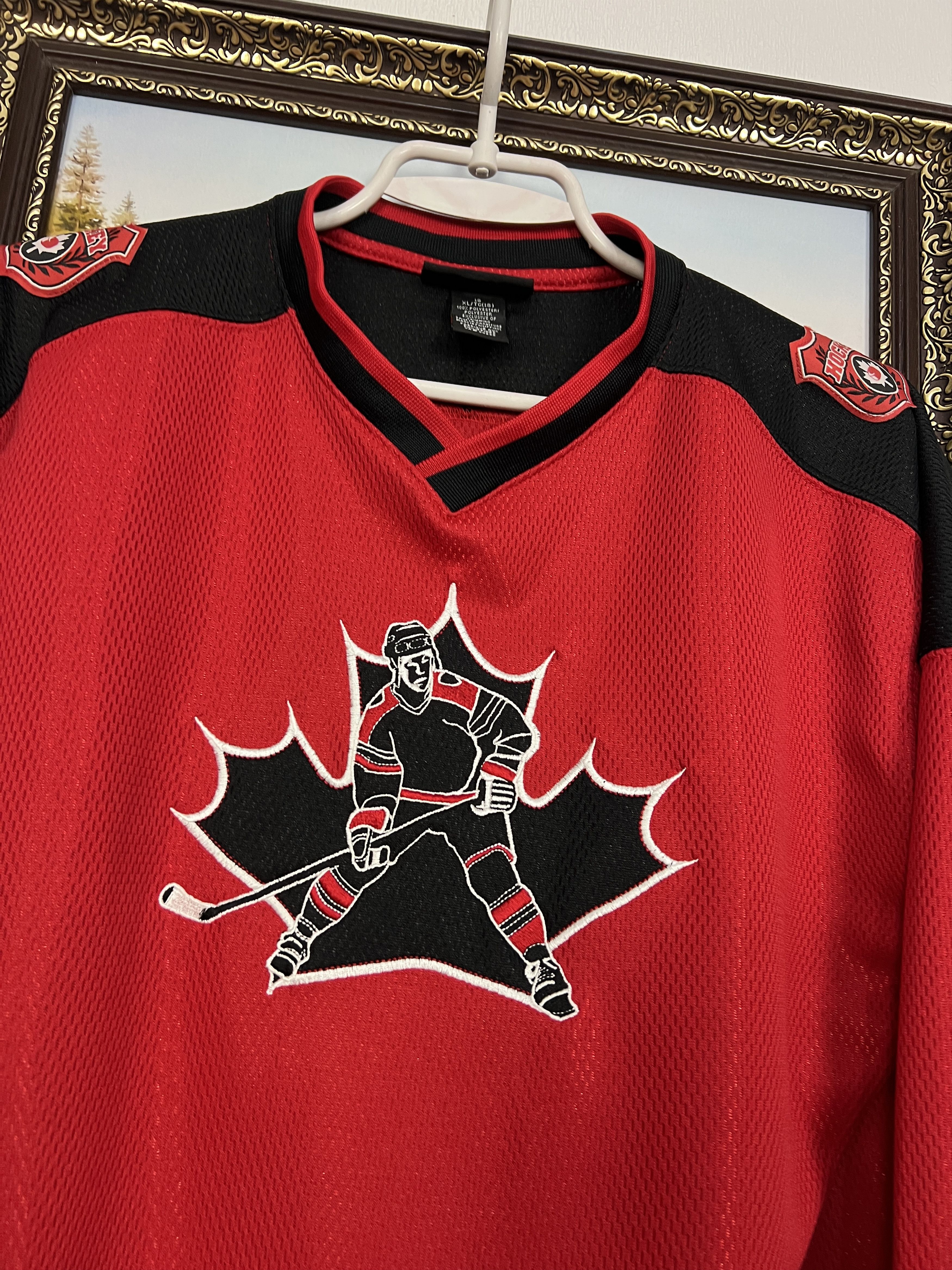 Vintage Canada Ice Hockey National Team Jersey Trikot Size Boys 20 Size US XXS / EU 40 - 3 Thumbnail