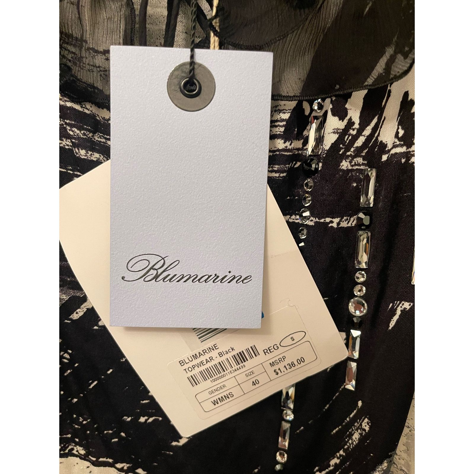Blumarine Bluemarine Silk Blouse, NWT, Size: 40, MSRP $1,136 Size S / US 4 / IT 40 - 3 Thumbnail