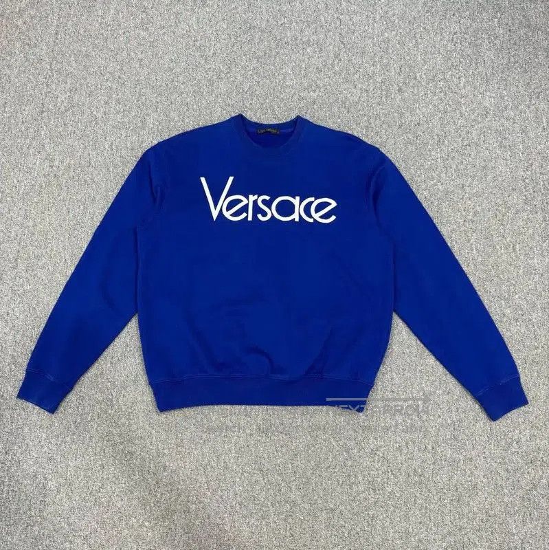 Versace Versace Men's Blue Cotton Sweatshirt . Size US M / EU 48-50 / 2 - 1 Thumbnail