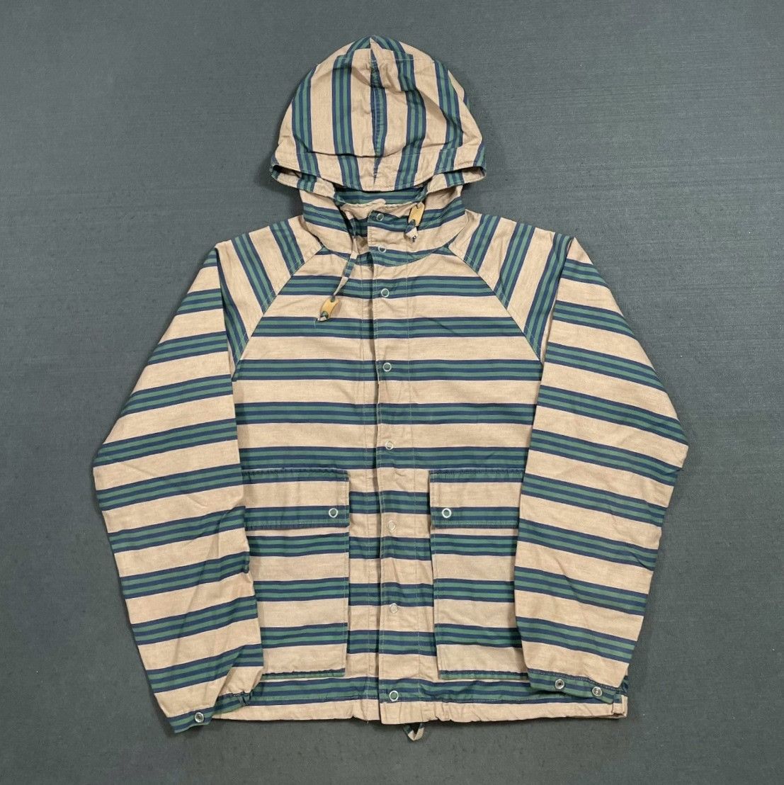 Engineered Garments Engineered Garments EG Striped Hooded Jacket Size US S / EU 44-46 / 1 - 1 Thumbnail