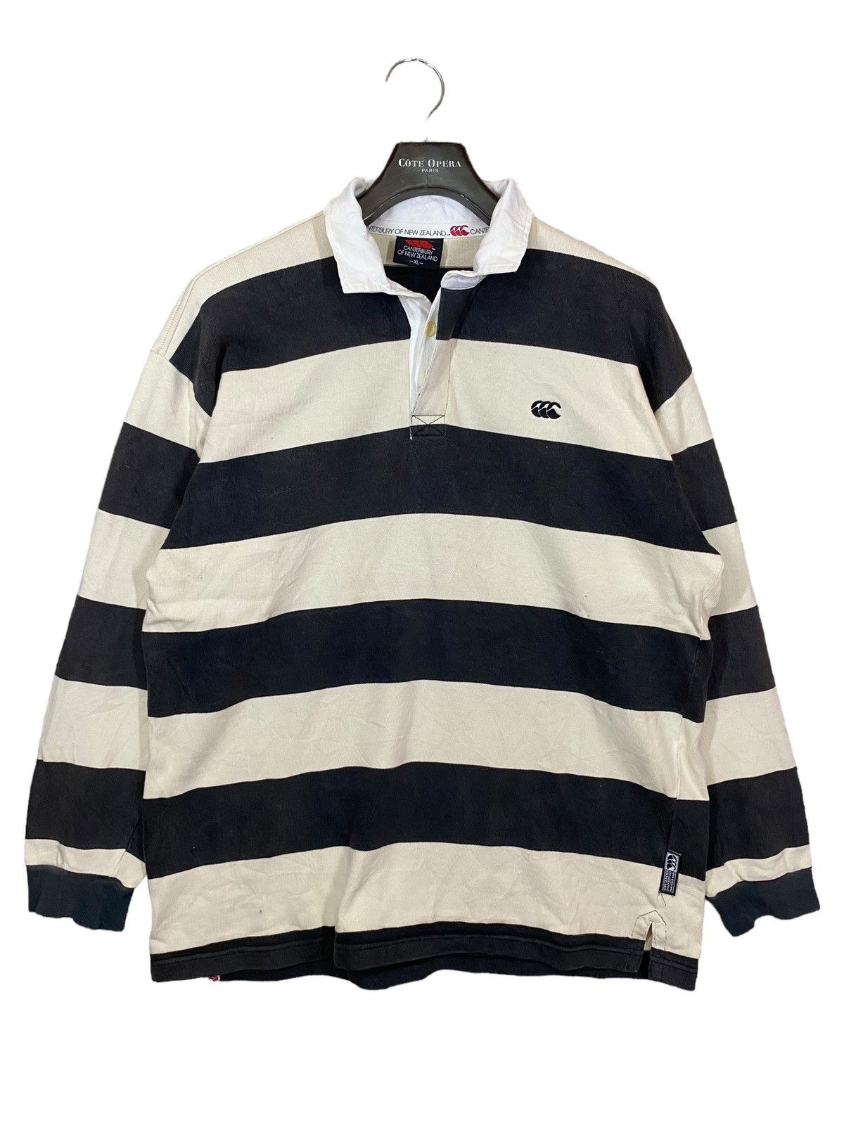 Canterbury of New Zealand × Vintage ‼️CANTERBURY OF NEW ZEALAND RUGBY SHIRT STRIPED 100years‼️ Size US XL / EU 56 / 4 - 1 Thumbnail