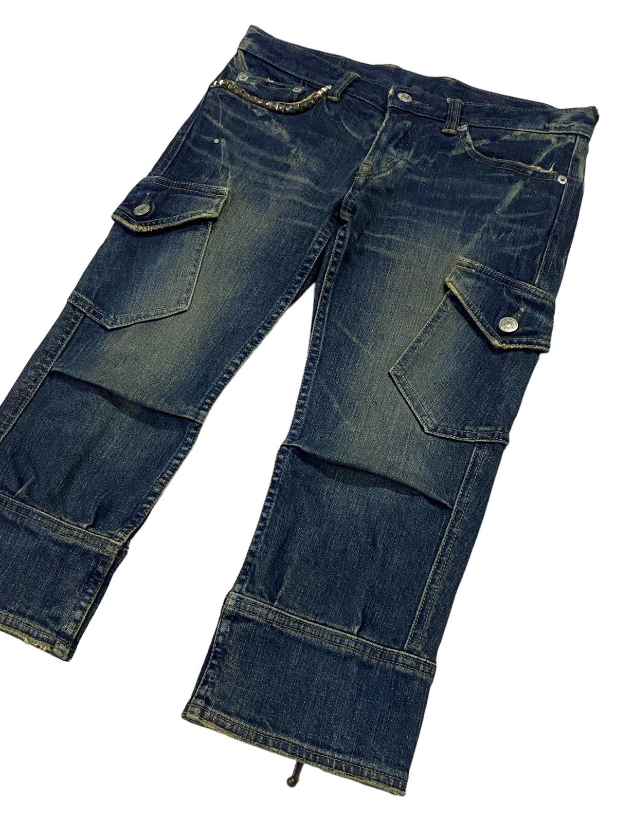 Hysteric Glamour Hysteric Glamour Strechable 3 Quarters Cargo Jeans Size 28" / US 6 / IT 42 - 19 Thumbnail