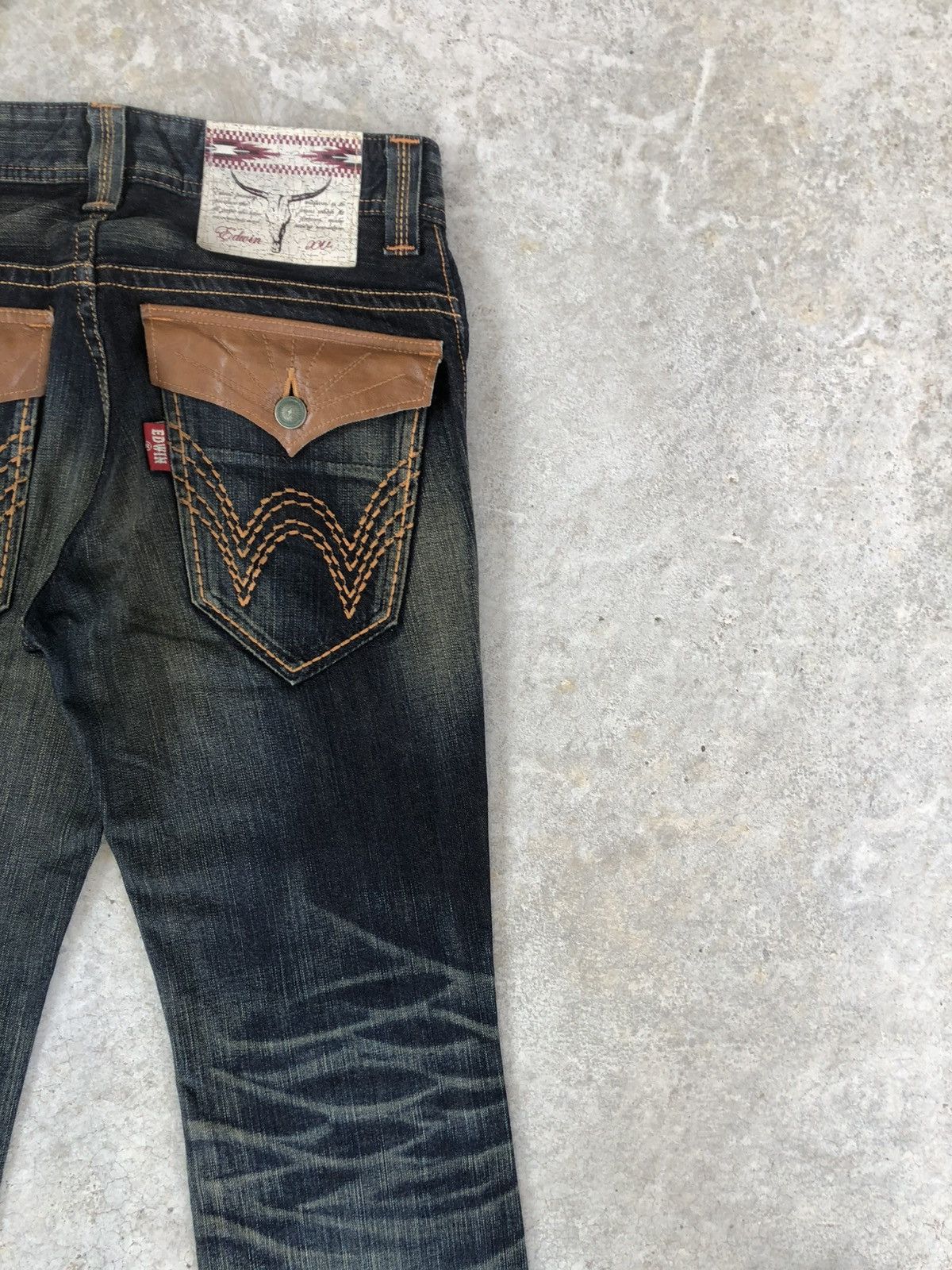 Who Decides War Edwin XU Flared Jeans Mudwash Distressed Size US 30 / EU 46 - 10 Thumbnail