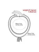 Other 3pcs Rose Charm Necklace Size ONE SIZE - 4 Thumbnail