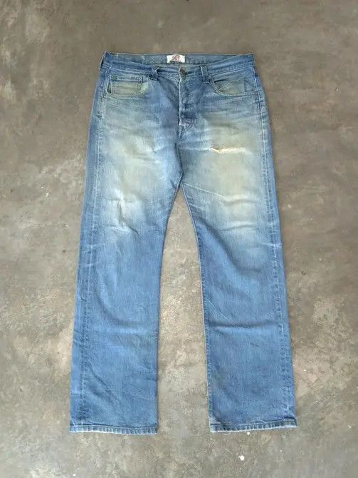 Levi's Vintage Levi's 501 Rusty Wash Distressed Jeans 34x30 Size US 34 / EU 50 - 1 Thumbnail
