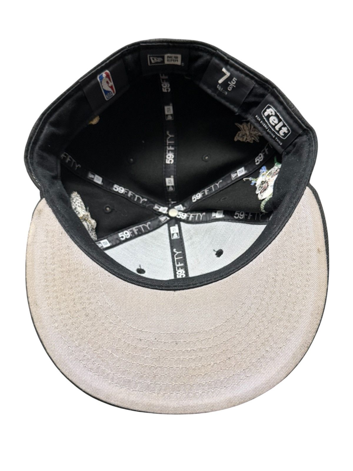 FELT FELT Miami Heat New Era Fitted Hat 7 5/8 RARE Size ONE SIZE - 8 Thumbnail