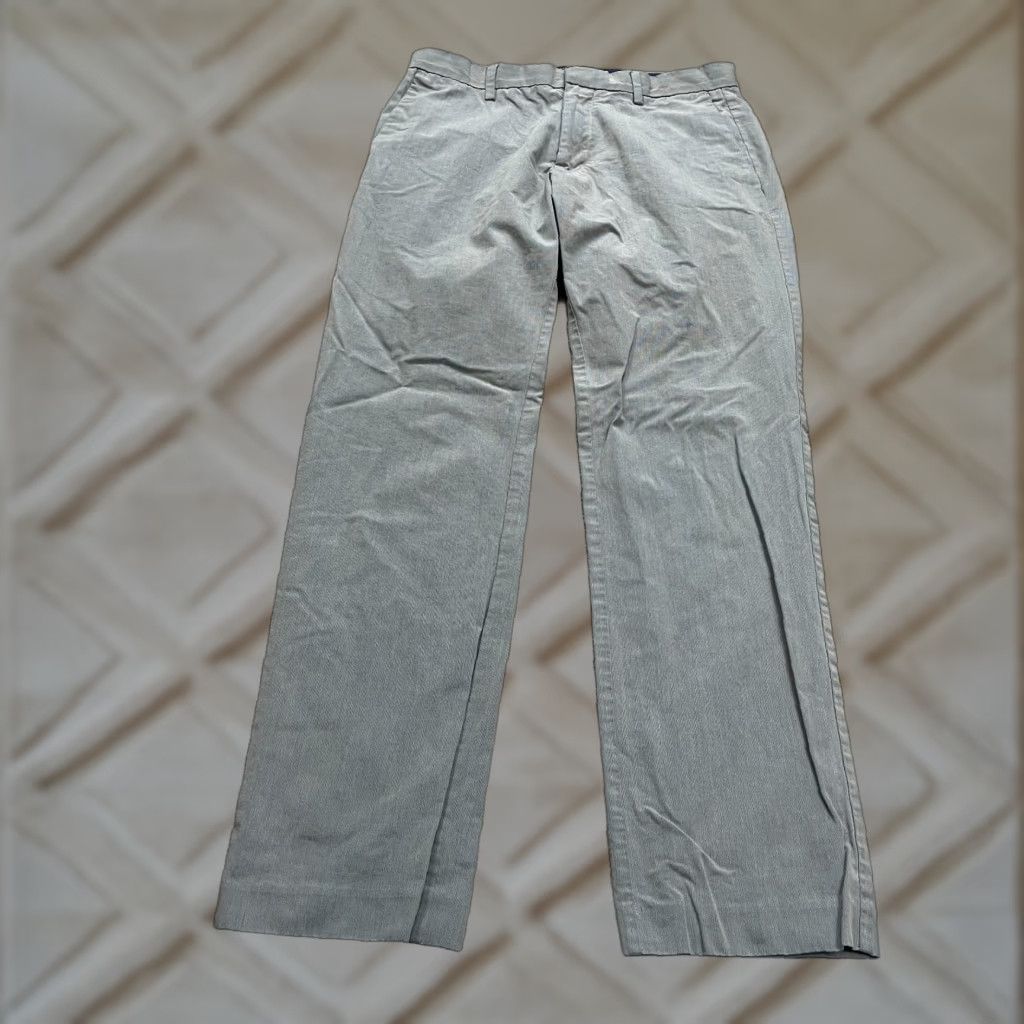 Banana Republic VINTAGE Banana Republic Slim Fit Dress Pants Mens 32x30 Blue Straight Leg Business Workwear Size US 32 / EU 48 - 1 Thumbnail