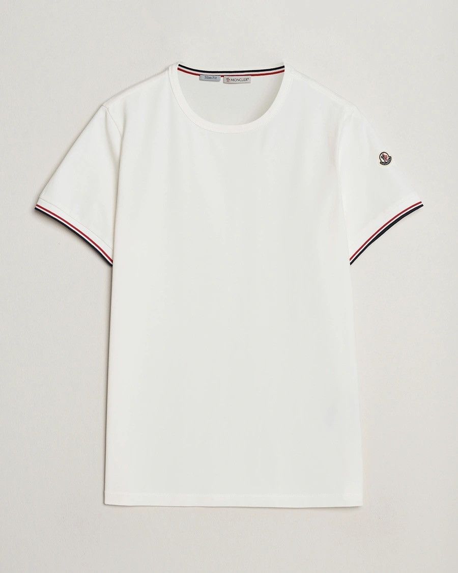 Moncler Moncler Maglia T-Shirt White Small Logo Slim Fit Size US L / EU 52-54 / 3 - 1 Thumbnail