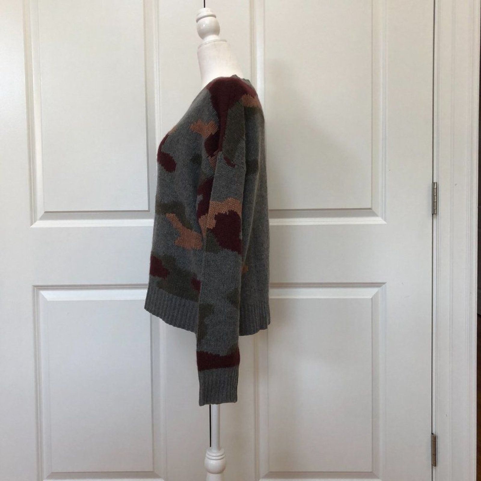 360Cashmere Camo Print Wool & Cashmere Sweater Size S / US 4 / IT 40 - 5 Thumbnail