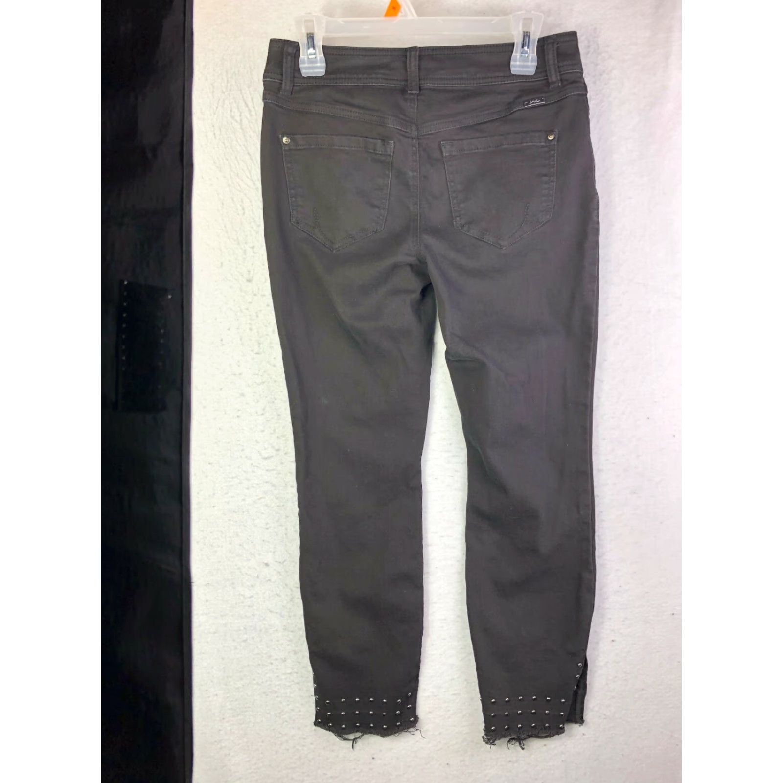 Vintage inc Denim Mid Rise Skinny Regular Womens Size 4 Black Denim Jeans Size 29" - 5 Thumbnail