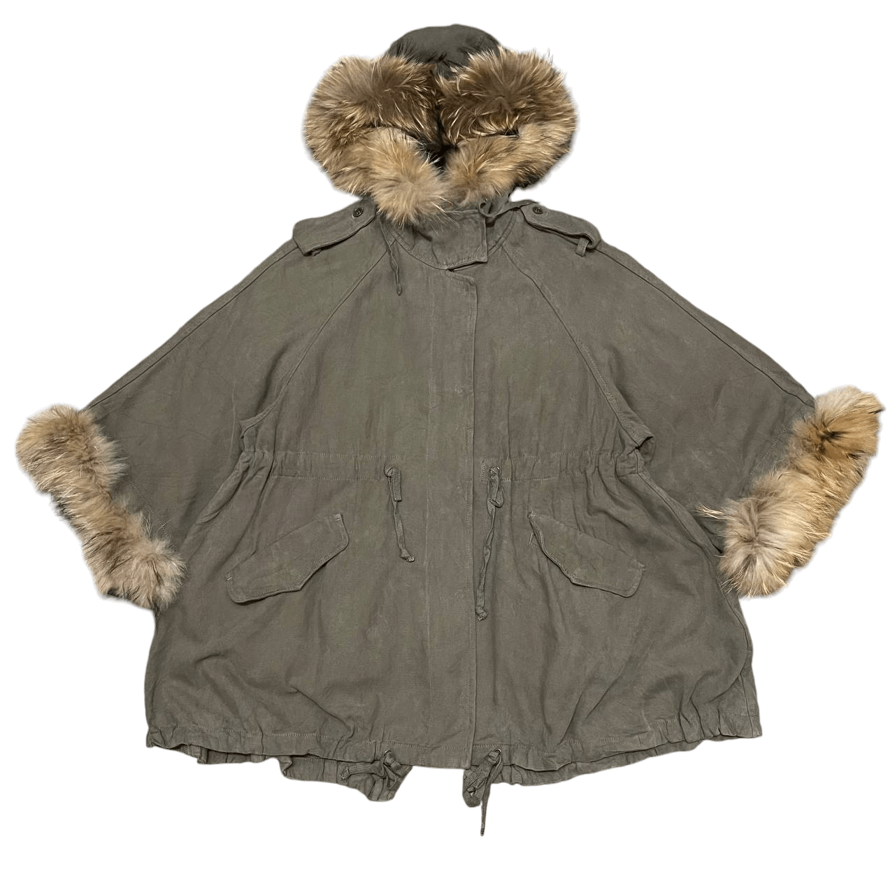 Hysteric Glamour Vintage Balcony and Bed Raccoon Fur Jacket Military Style Size US M / EU 48-50 / 2 - 1 Thumbnail
