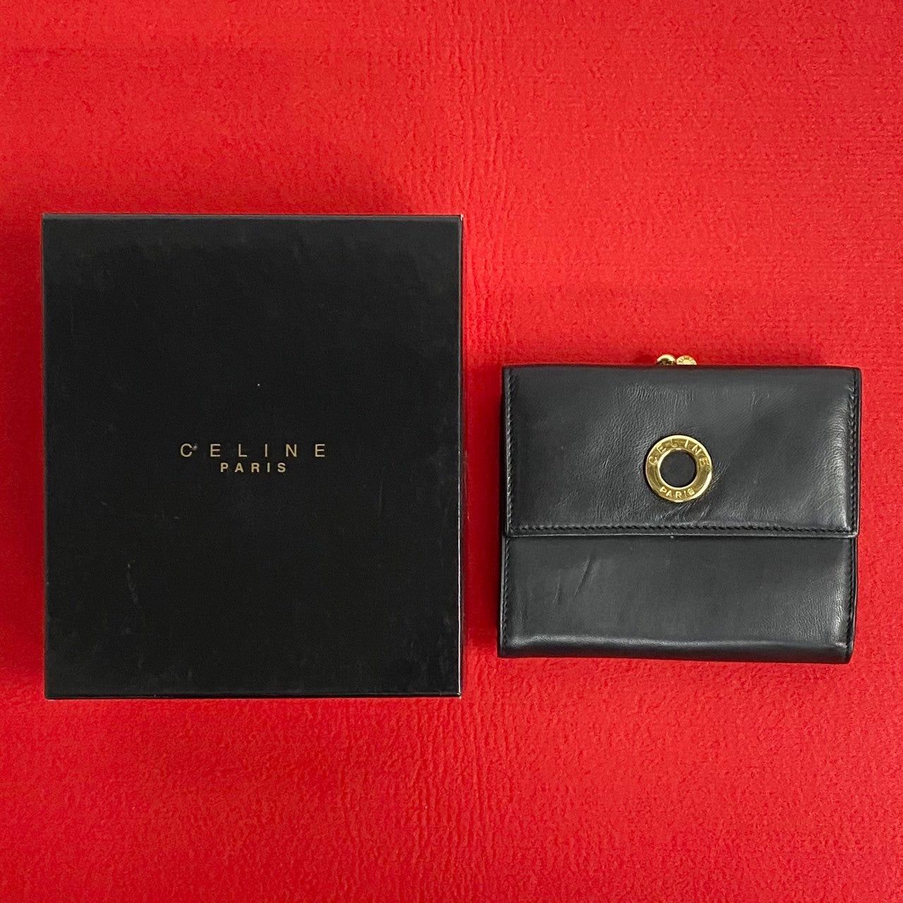 Celine Celine Wallet Black Leather Size ONE SIZE - 1 Thumbnail