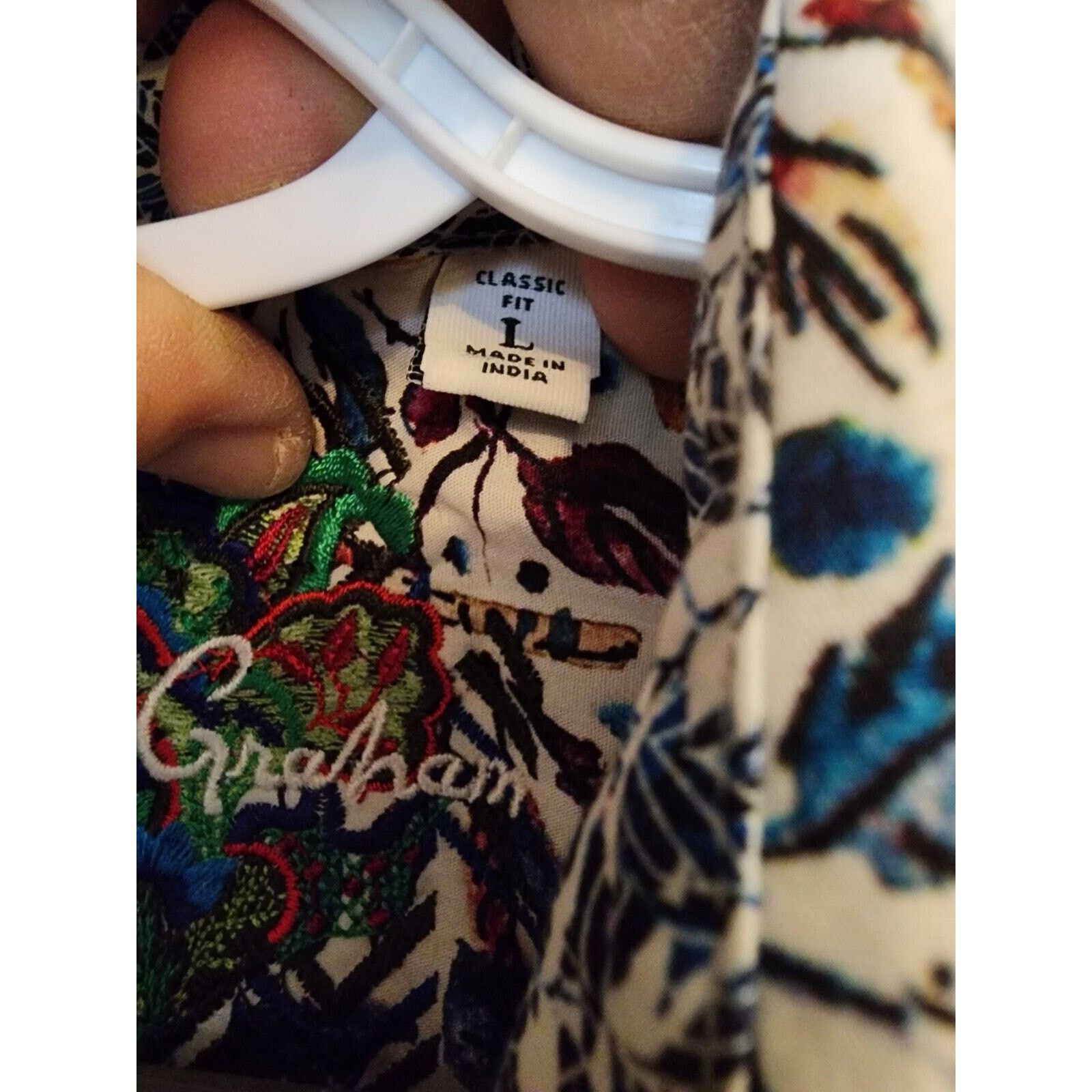 Robert Graham Robert Graham Men's Large Long Sleeve Button Up Shirt Size US L / EU 52-54 / 3 - 6 Thumbnail