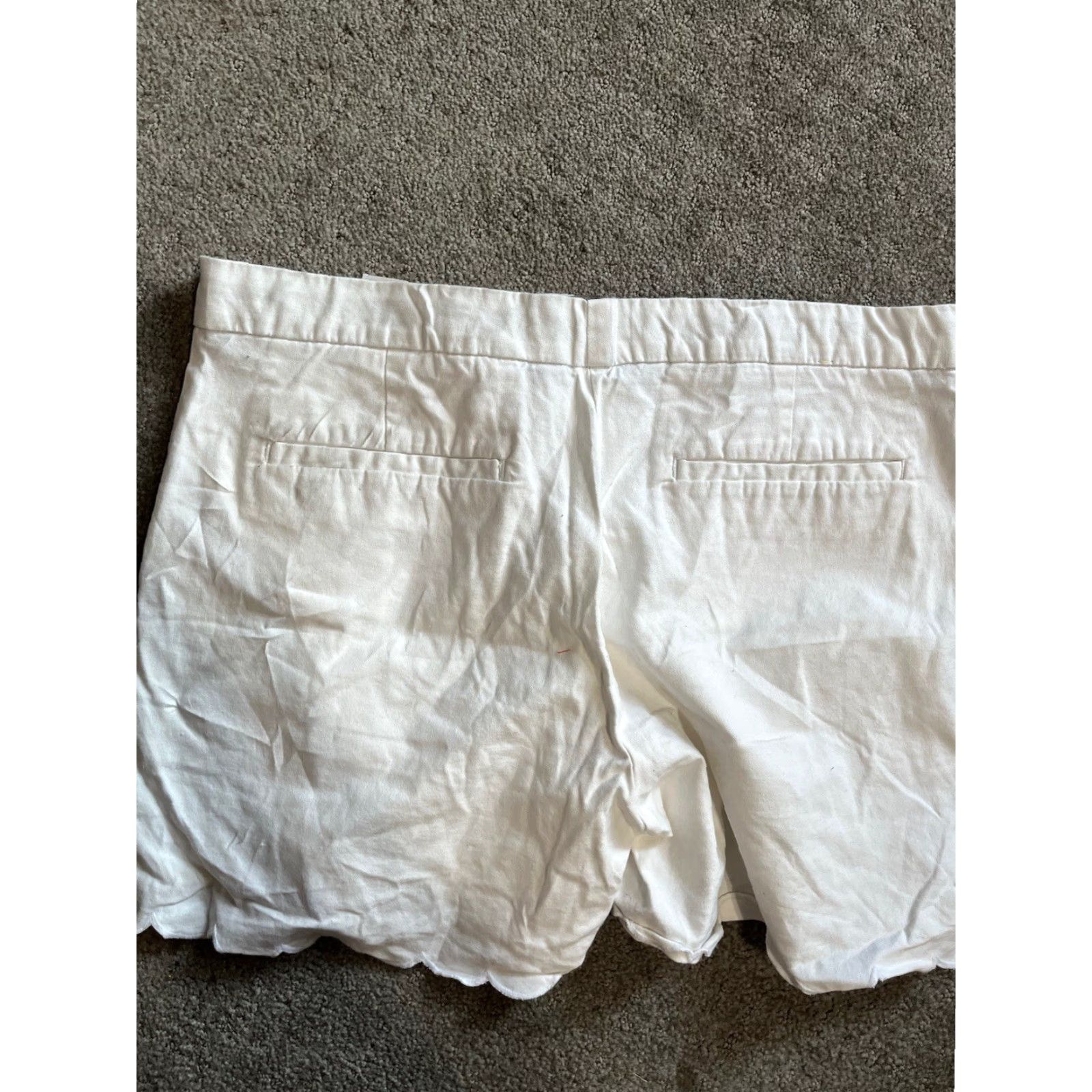 Banana Republic Banana Republic White Solid Chino Stretch Shorts Size 8 Flat Front Women Regular Activewear Casual Shorts Size 30" / US 8 / IT 44 - 2 Thumbnail