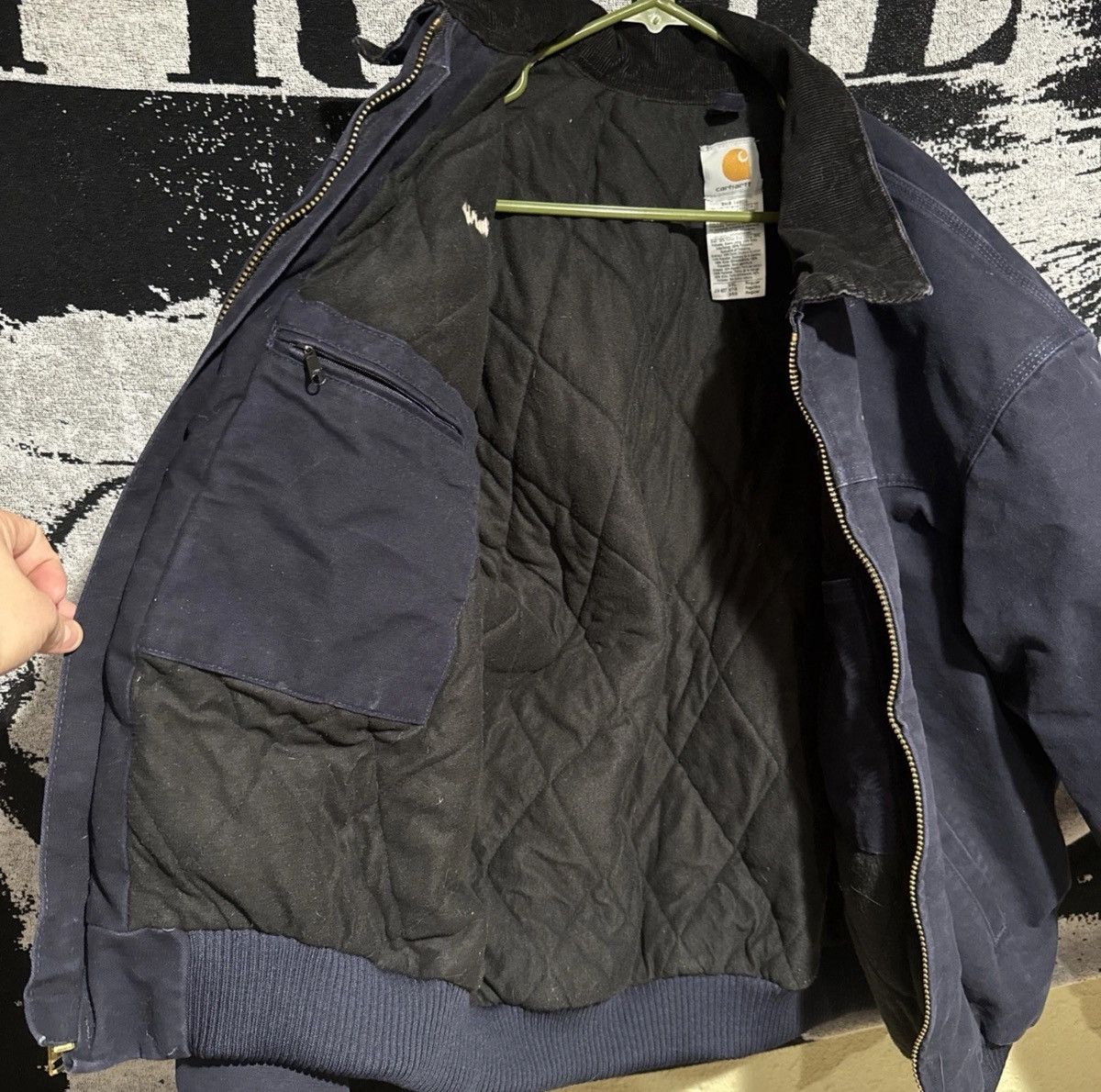 Carhartt VTG Carhartt J14 MDT Midnight Blue Santa Fe Jacket Sz 2XL Size US XXL / EU 58 / 5 - 5 Thumbnail