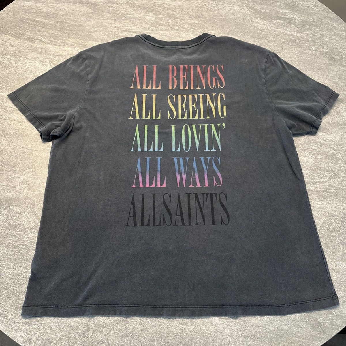 Allsaints AllSaints Pride Leopard Print Logo Spellout Shirt Relaxed Size US M / EU 48-50 / 2 - 8 Thumbnail