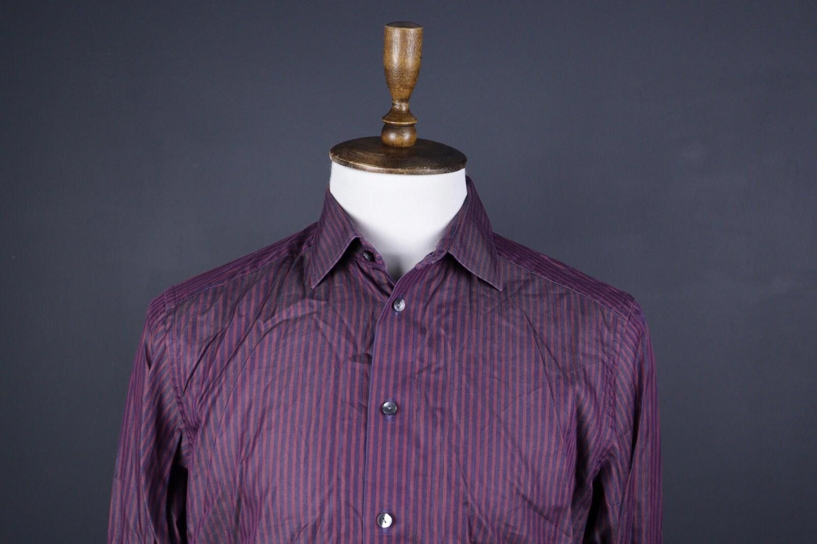 Eton Eton Contemporary Vintage Stripe Button Shirt Size 41 16 Size US L / EU 52-54 / 3 - 2 Thumbnail