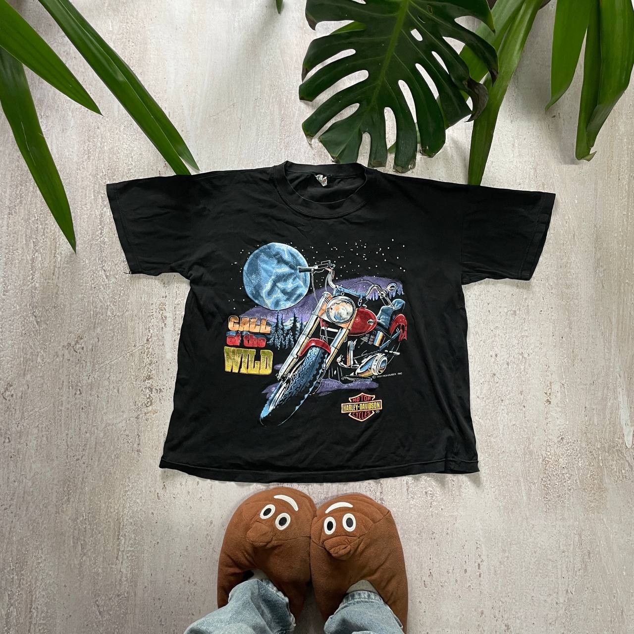Harley Davidson × Vintage VINTAGE 90S HARLEY DAVIDSON VERY RARE BOXY T SHIRT Size US M / EU 48-50 / 2 - 1 Thumbnail
