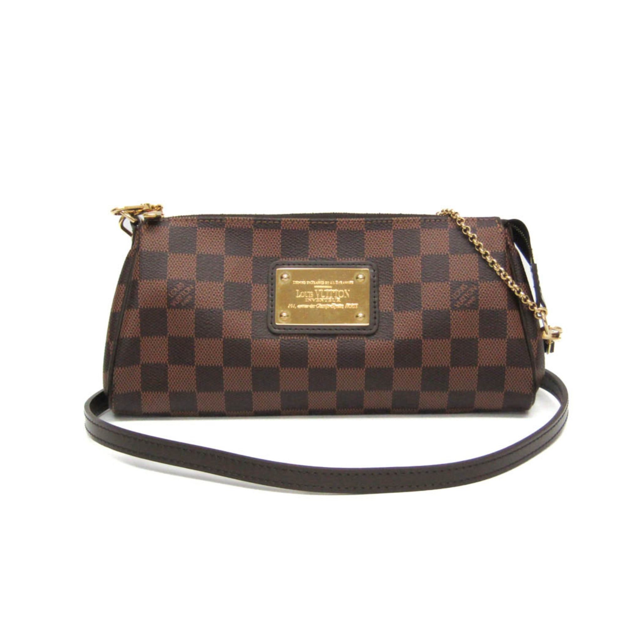 Louis Vuitton Louis Vuitton Damier Eva N55213 Women's Handbag,Shoulder Bag Brown,Ebene Size ONE SIZE - 1 Thumbnail