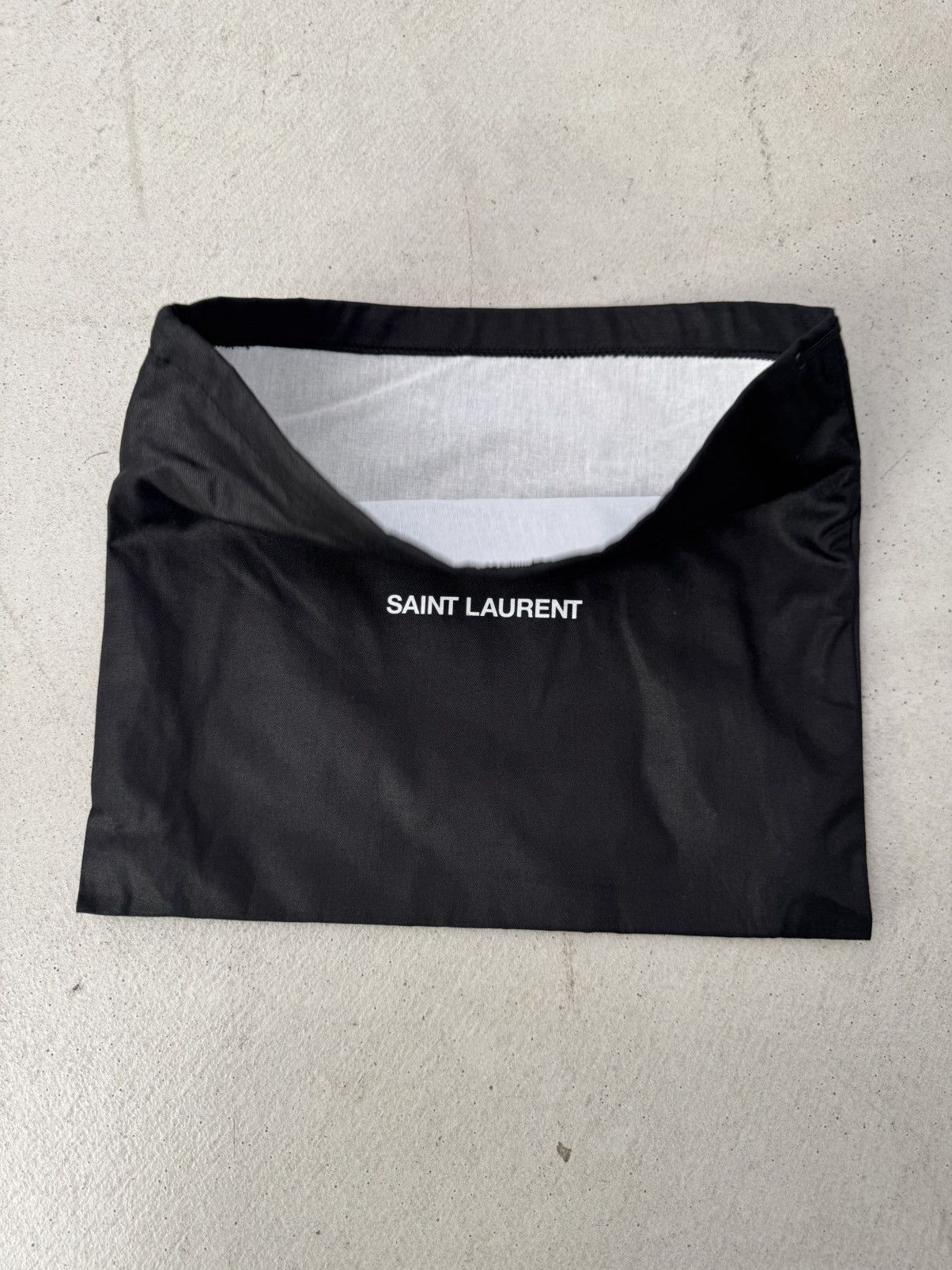 Saint Laurent Paris × Yves Saint Laurent Saint Laurent Black Cloth Lined Dust Bag 14"x11.5" Size ONE SIZE - 3 Thumbnail