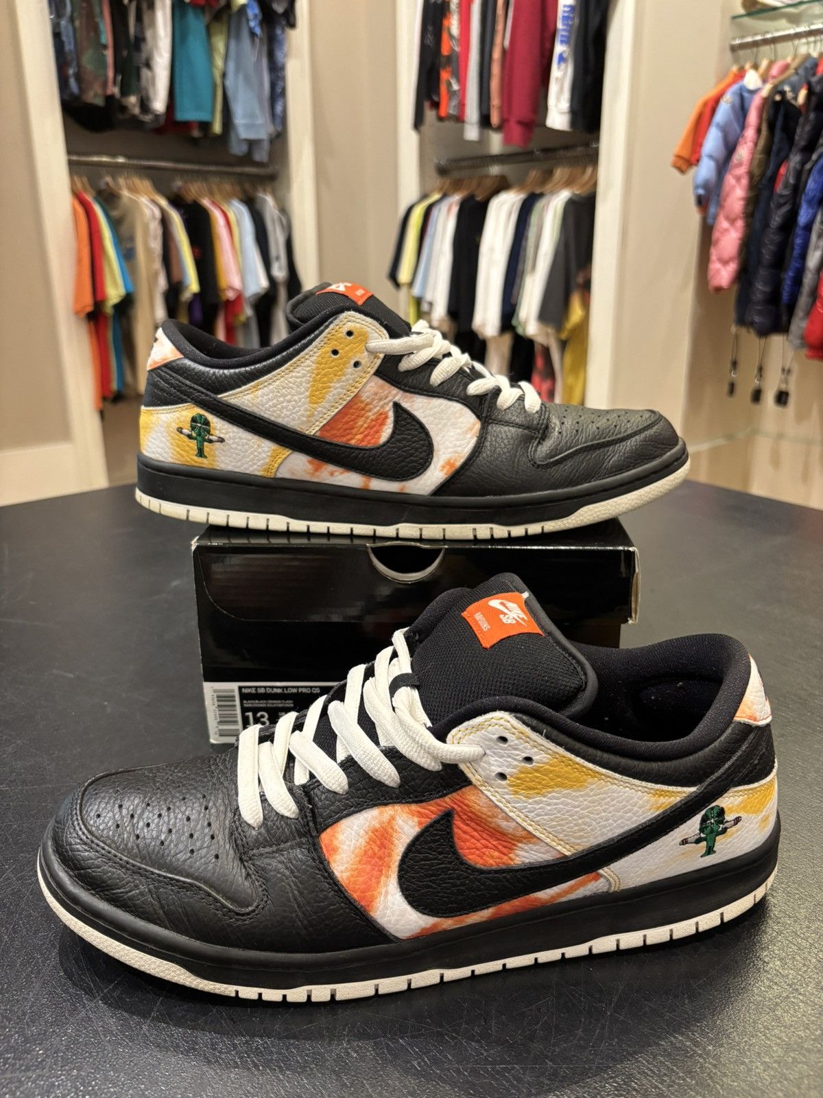 Nike Nike SB Dunk Low Raygun Tie-Dye Black Size US 13 / EU 46 - 1 Thumbnail
