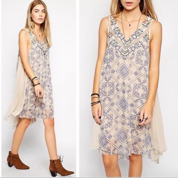 Free People Free People ANCIENT MYSTERY M Beaded Embroidered Shift Dress Size M / US 6-8 / IT 42-44 - 9 Thumbnail