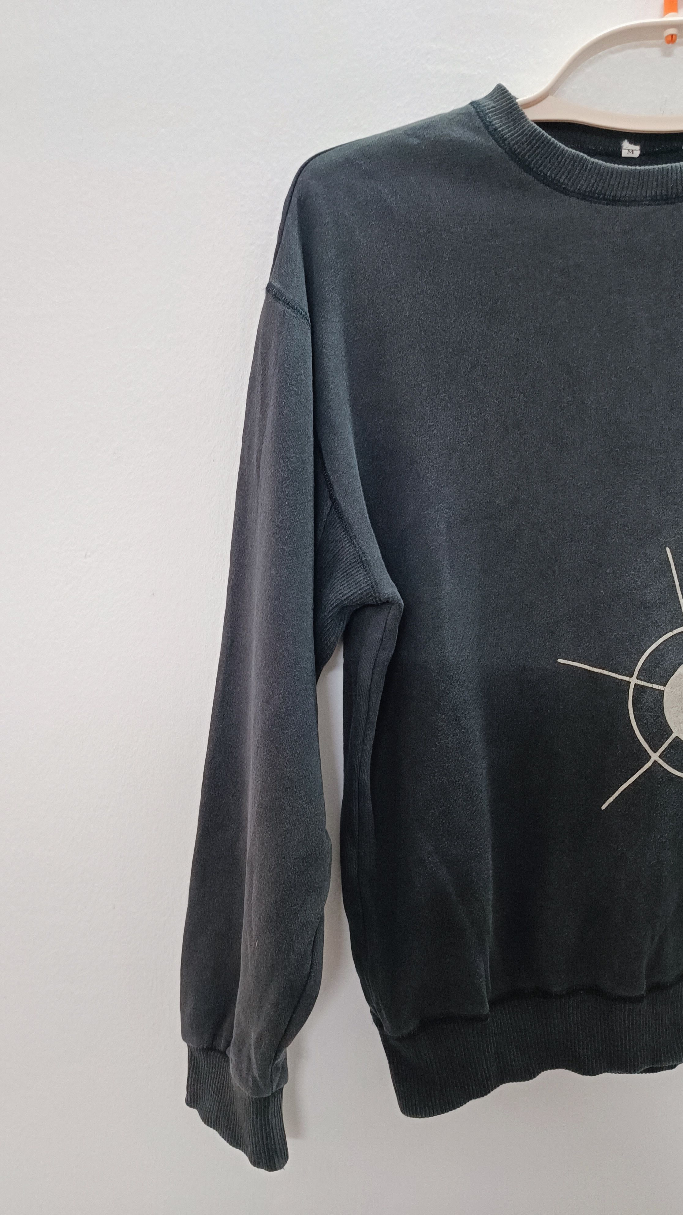 Japanese Brand × Vintage Vintage Look Black Sweatshirts Size M / US 6-8 / IT 42-44 - 3 Thumbnail