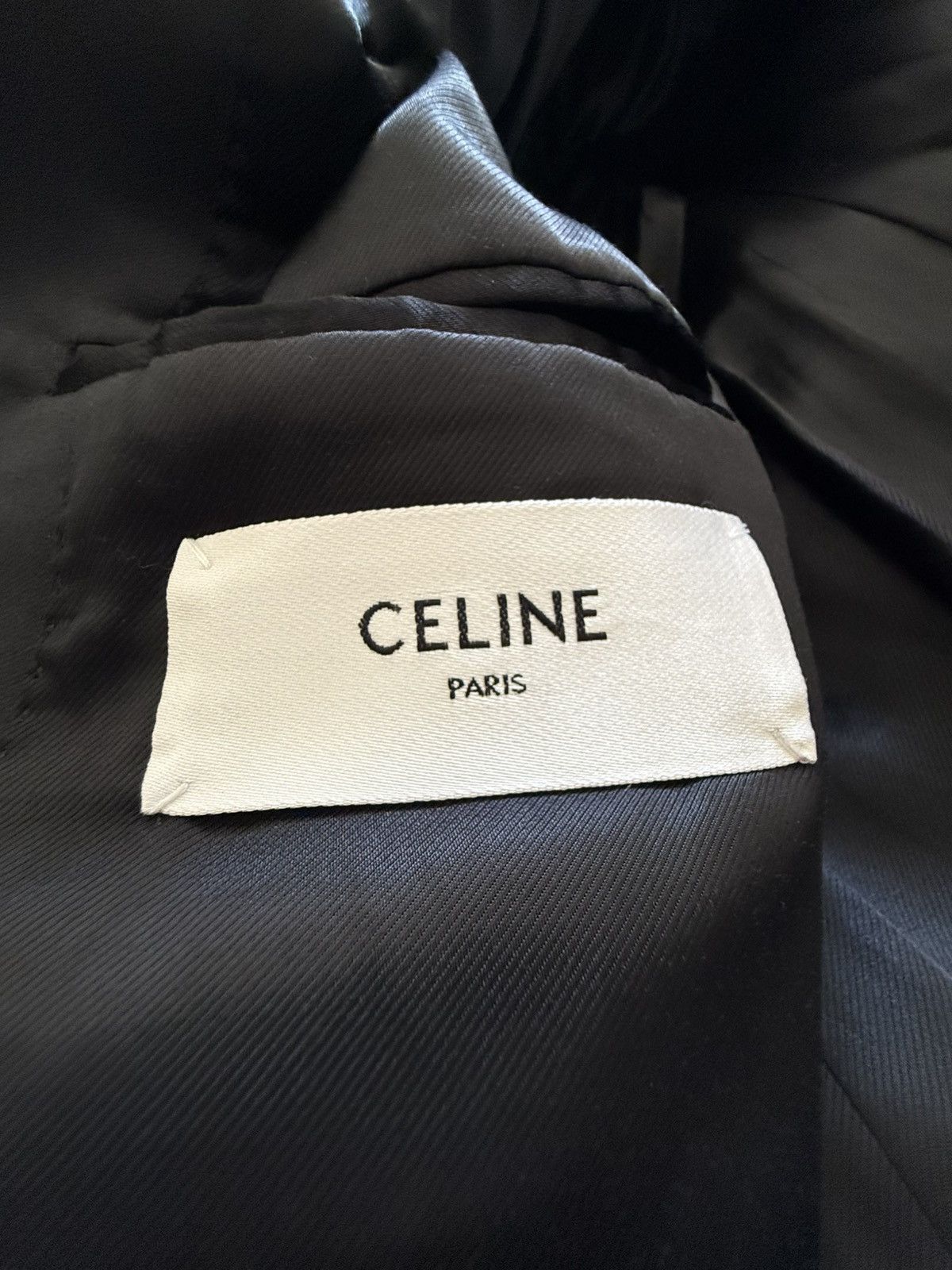 Celine FW25 Celine 1 of 1 sample Chesterfield tuxedo coat Hedi M Size US M / EU 48-50 / 2 - 19 Thumbnail