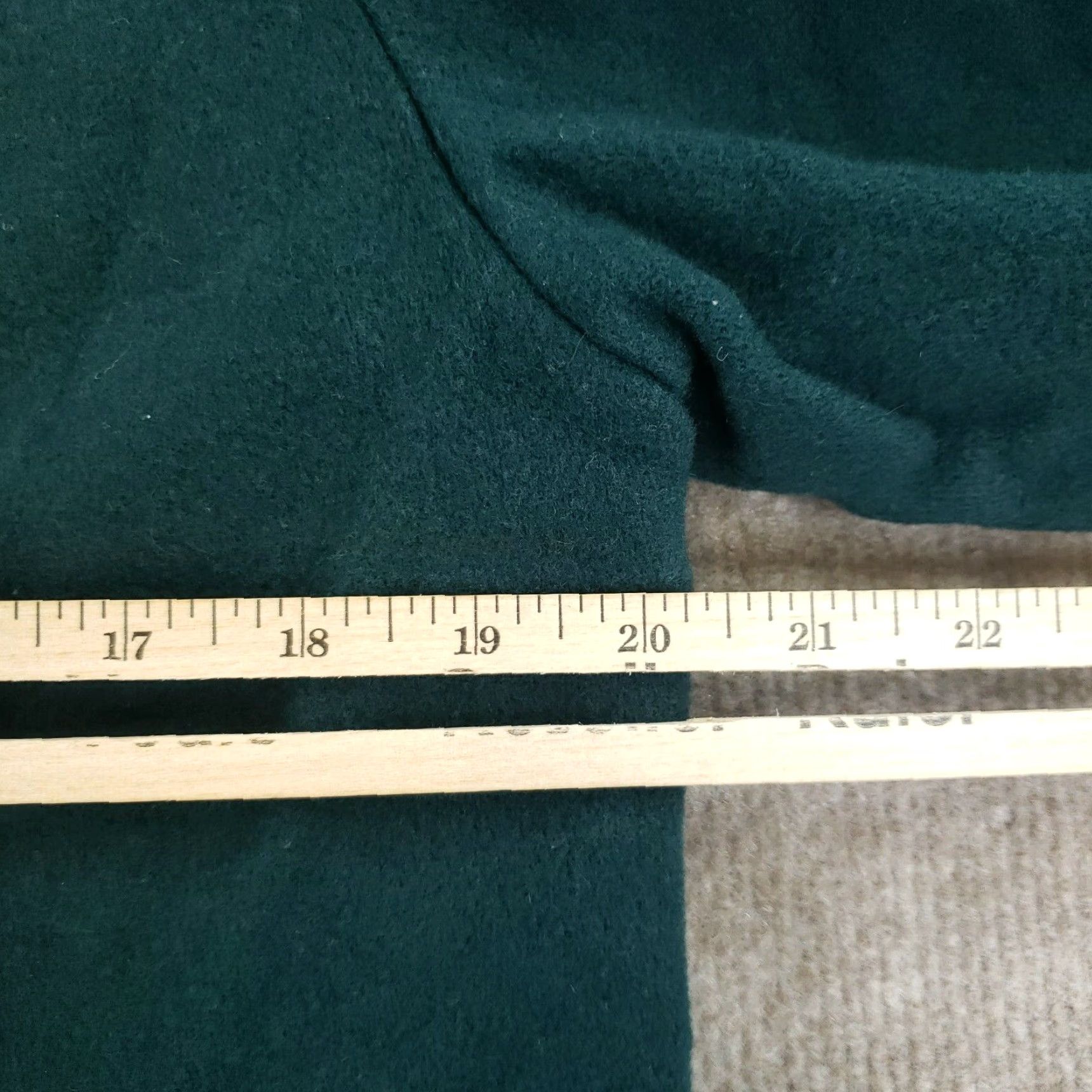 Mackintosh Mackintosh Womens Large Green Wool Coat Hooded Buttons Pockets Size L / US 10 / IT 46 - 4 Thumbnail