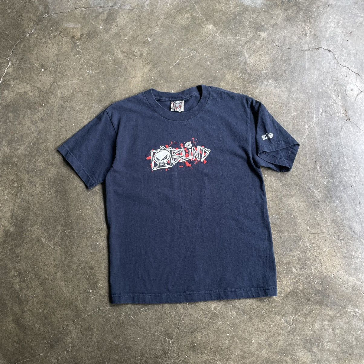 Blind Skateboards 90s Blind Skater Rare Tshirt 🍒 Size US S / EU 44-46 / 1 - 2 Thumbnail