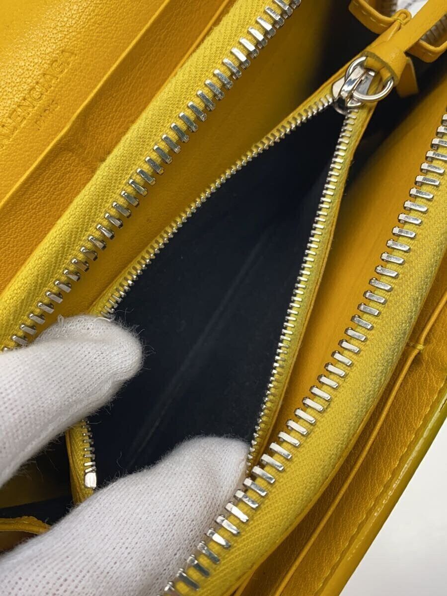 Balenciaga Balenciaga Leather Long Wallet Yellow Size ONE SIZE - 5 Thumbnail
