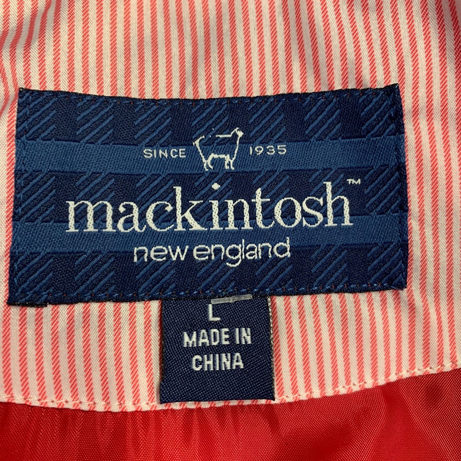 Mackintosh MACKINTOSH Size L Red Polyester Cotton Large Pockets Jacket Size L / US 10 / IT 46 - 4 Thumbnail