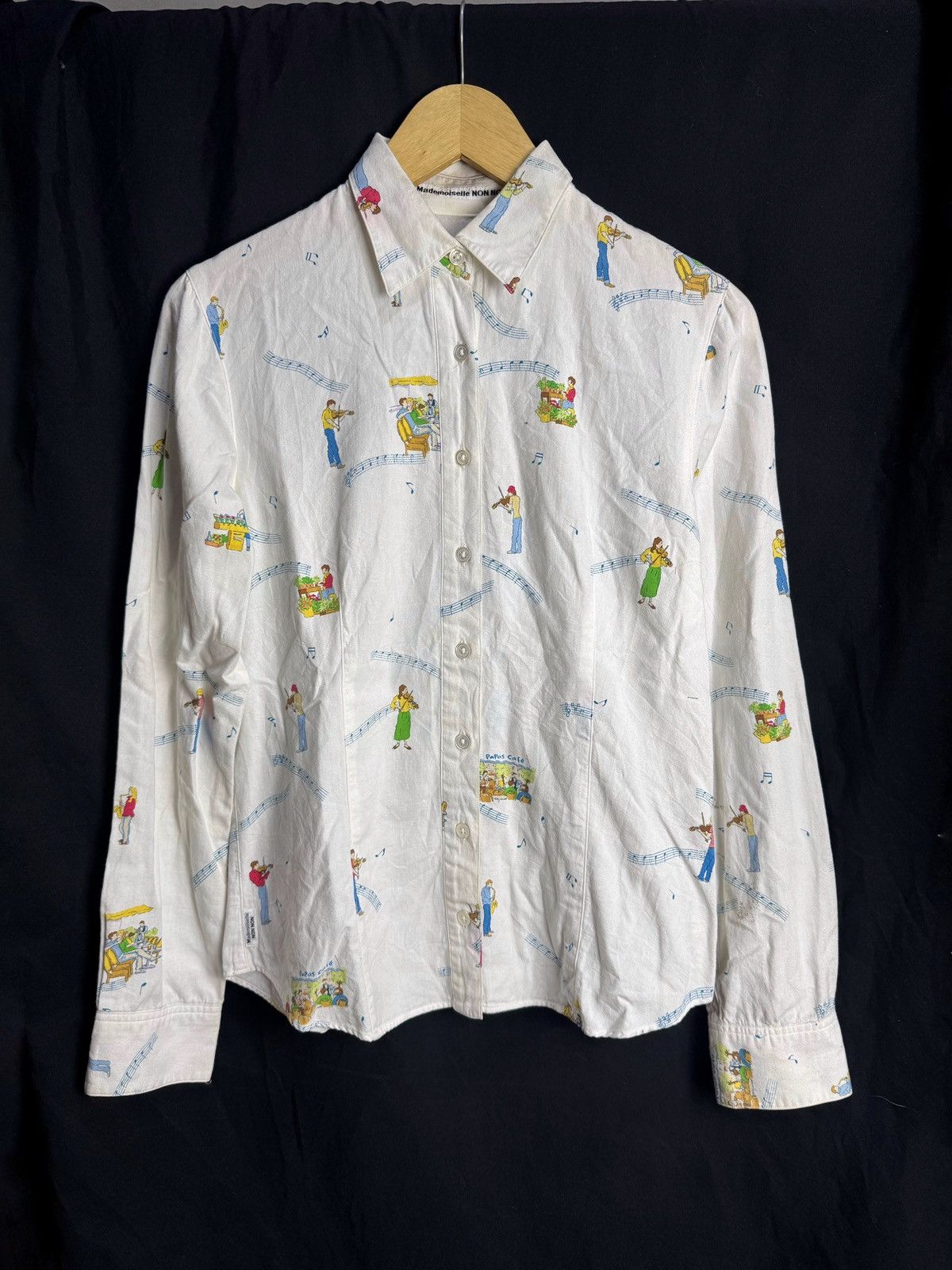 Issey Miyake Issey Miyake Mademoiselle Non Non Music Long Shirt Size US S / EU 44-46 / 1 - 1 Thumbnail