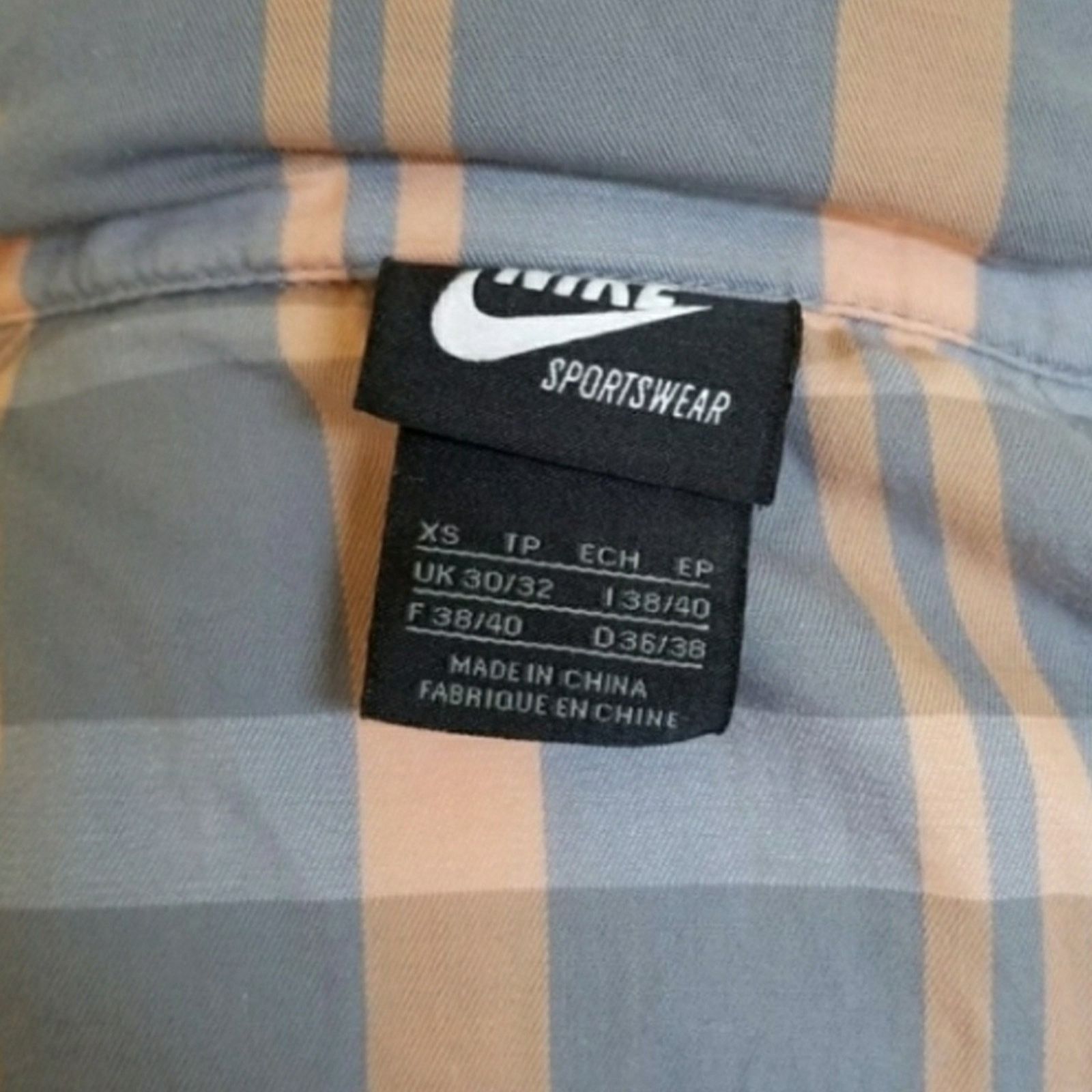 Nike Nike Firefly Gray and Orange Plaid Zip-up Jacket with Hood Size XS / US 0-2 / IT 36-38 - 6 Thumbnail