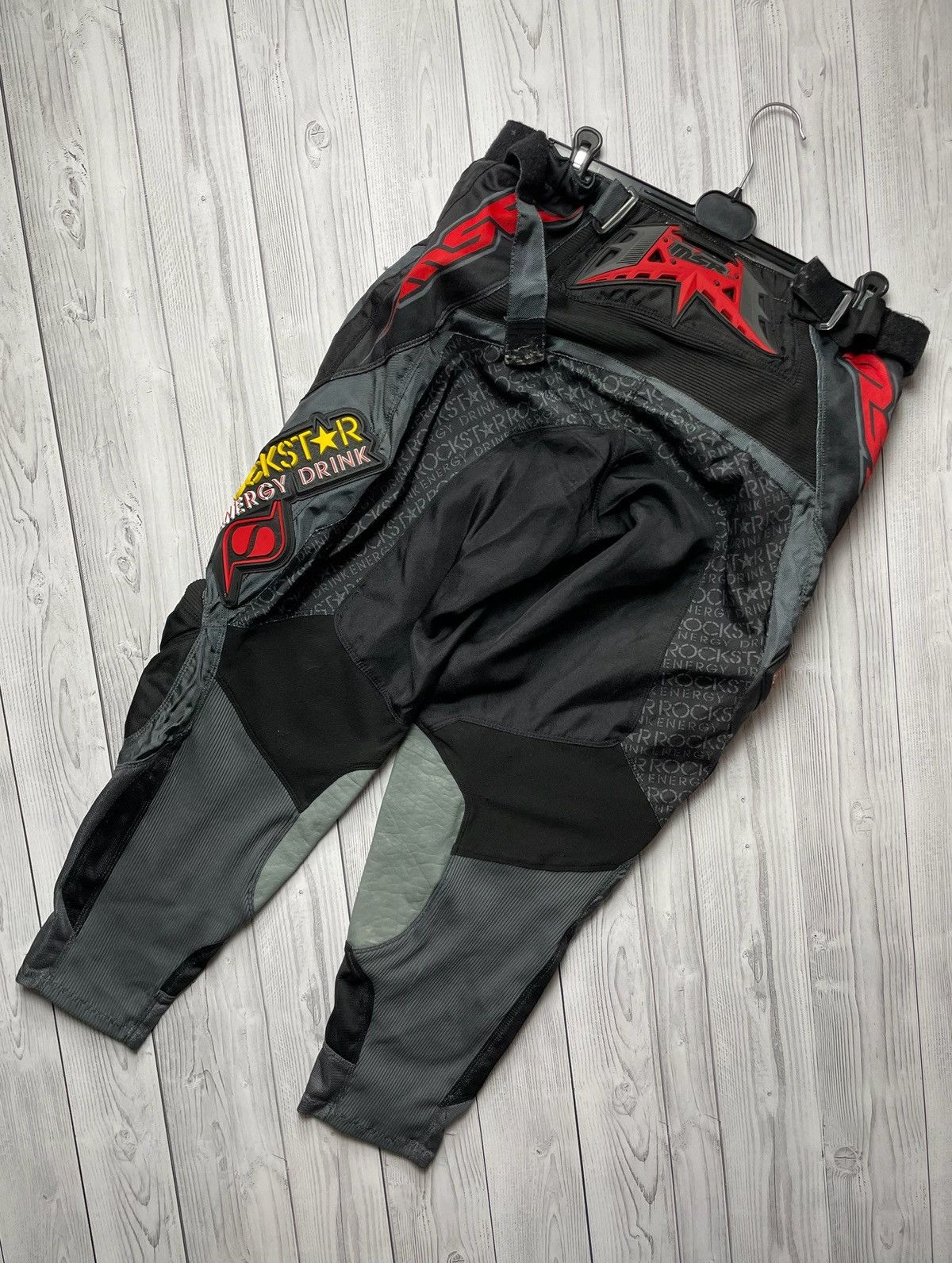 Vintage Vintage Rockstar Moto track suit jersey + Pants Energy Drink Size US 36 / EU 52 - 5 Thumbnail
