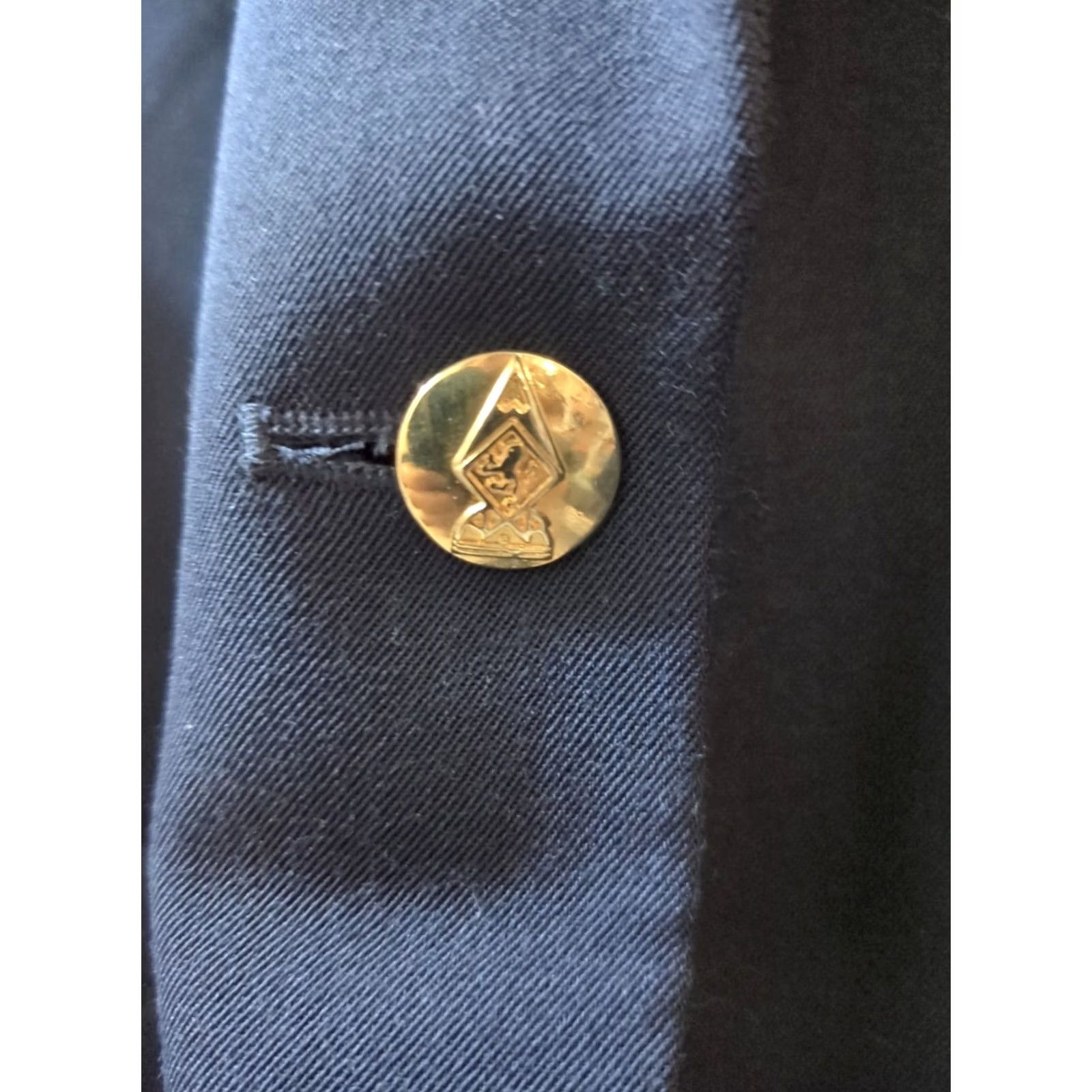 Austin Reed VINTAGE Austin Reed Blazer Jacket Women’s 16 Navy Blue 100% Worsted Wool Blazer Notch Lapel Long Sleeve Button Front Size XXL / US 16-18 / IT 52-54 - 2 Thumbnail