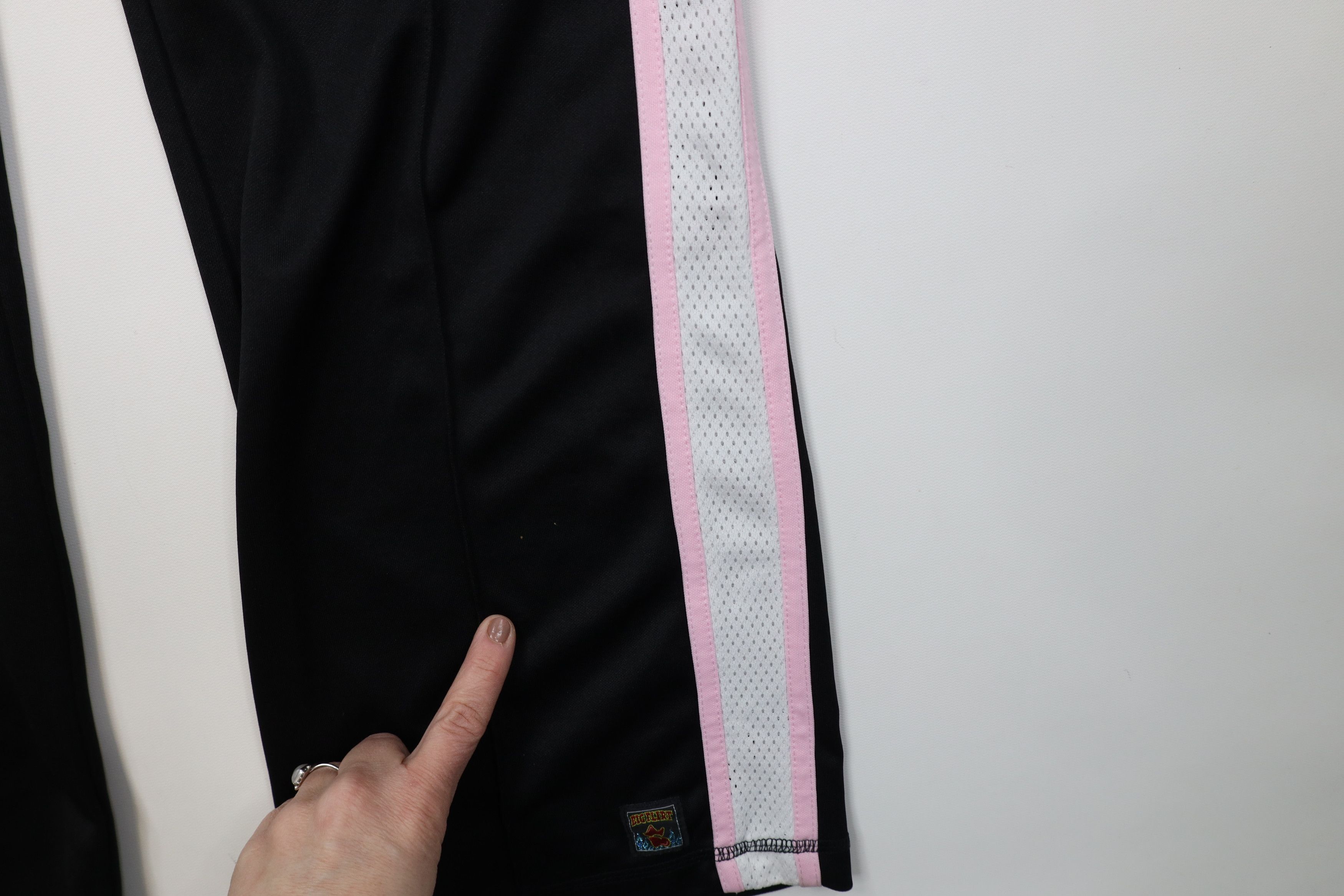 Vintage Vintage 90s Y2K Streetwear Striped Knit Flared Pants USA Size 30" / US 8 / IT 44 - 9 Thumbnail