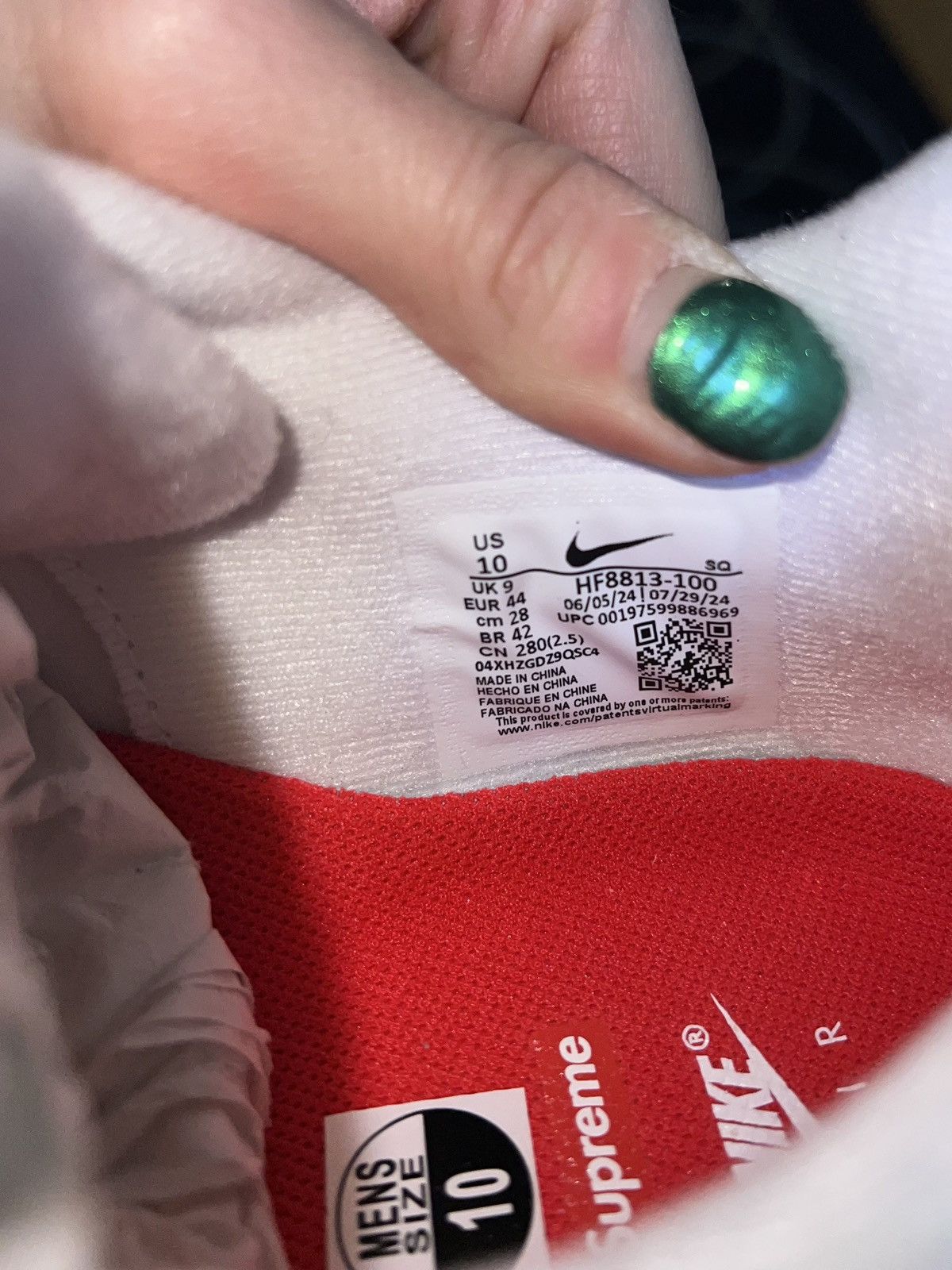 Nike × Supreme Supreme x Nike Air Max 1 (SS25) Size US 10 / EU 43 - 13 Thumbnail