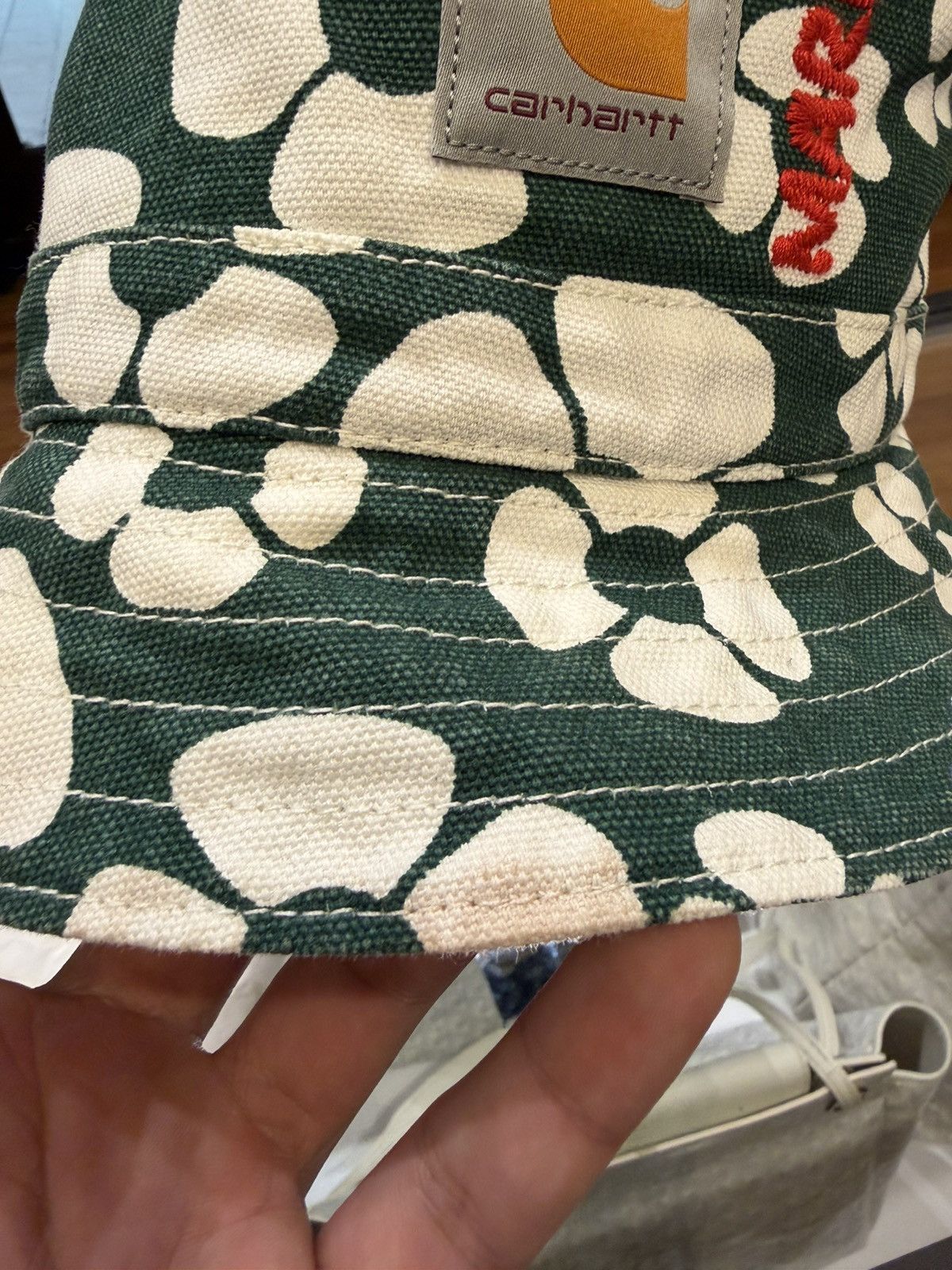 Carhartt Wip × Marni Marni x Carhartt WIP Floral Print Canvas Bucket Hat Size ONE SIZE - 5 Thumbnail