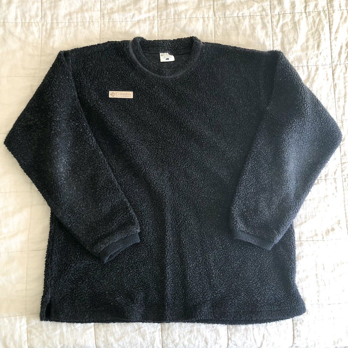 Columbia × Vintage Vintage 1990s mens COLUMBIA long sleeved, charcoal fleece L Size US L / EU 52-54 / 3 - 1 Thumbnail