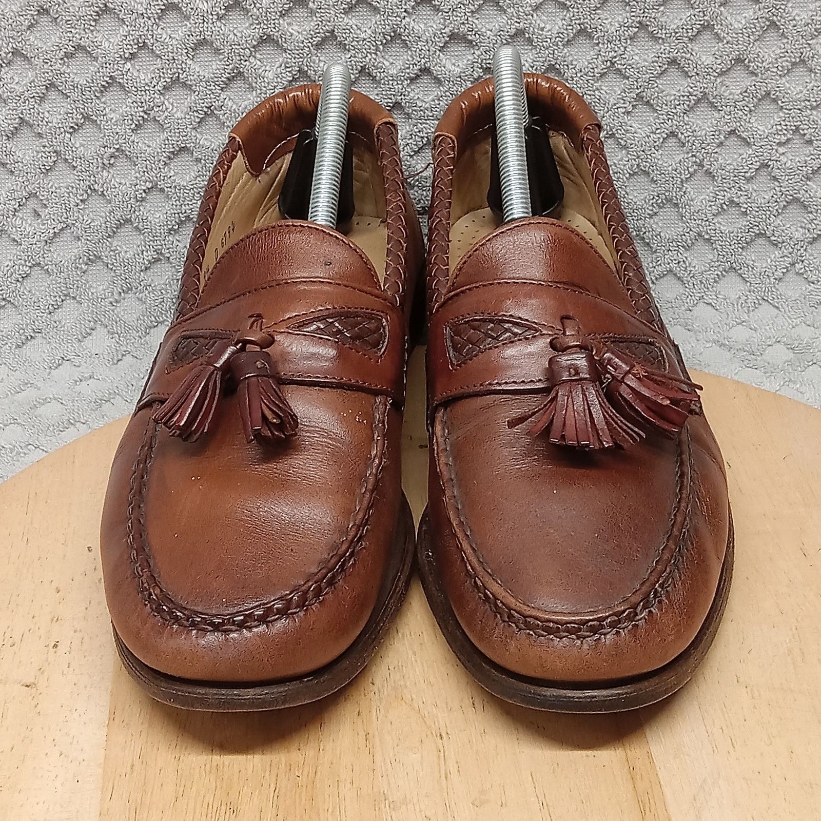 Allen Edmonds Allen Edmonds Maxfield Shoes Mens 9 1/2 Leather Tassel Brown Size US 9.5 / EU 42-43 - 2 Thumbnail
