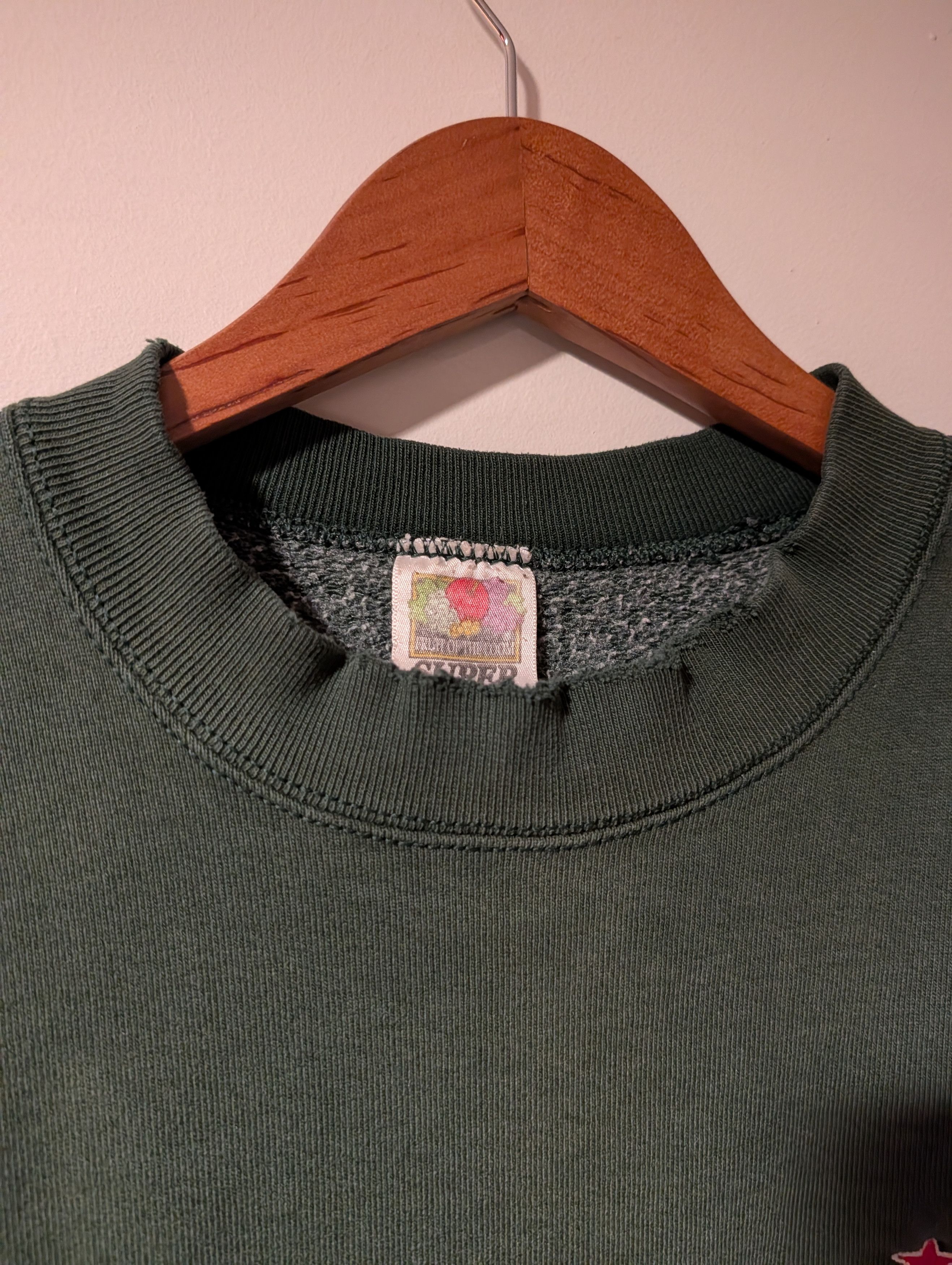 Fruit Of The Loom Vintage Heineken Crewneck Fruit of the Loom Super Cotton 90s Size US XL / EU 56 / 4 - 4 Thumbnail