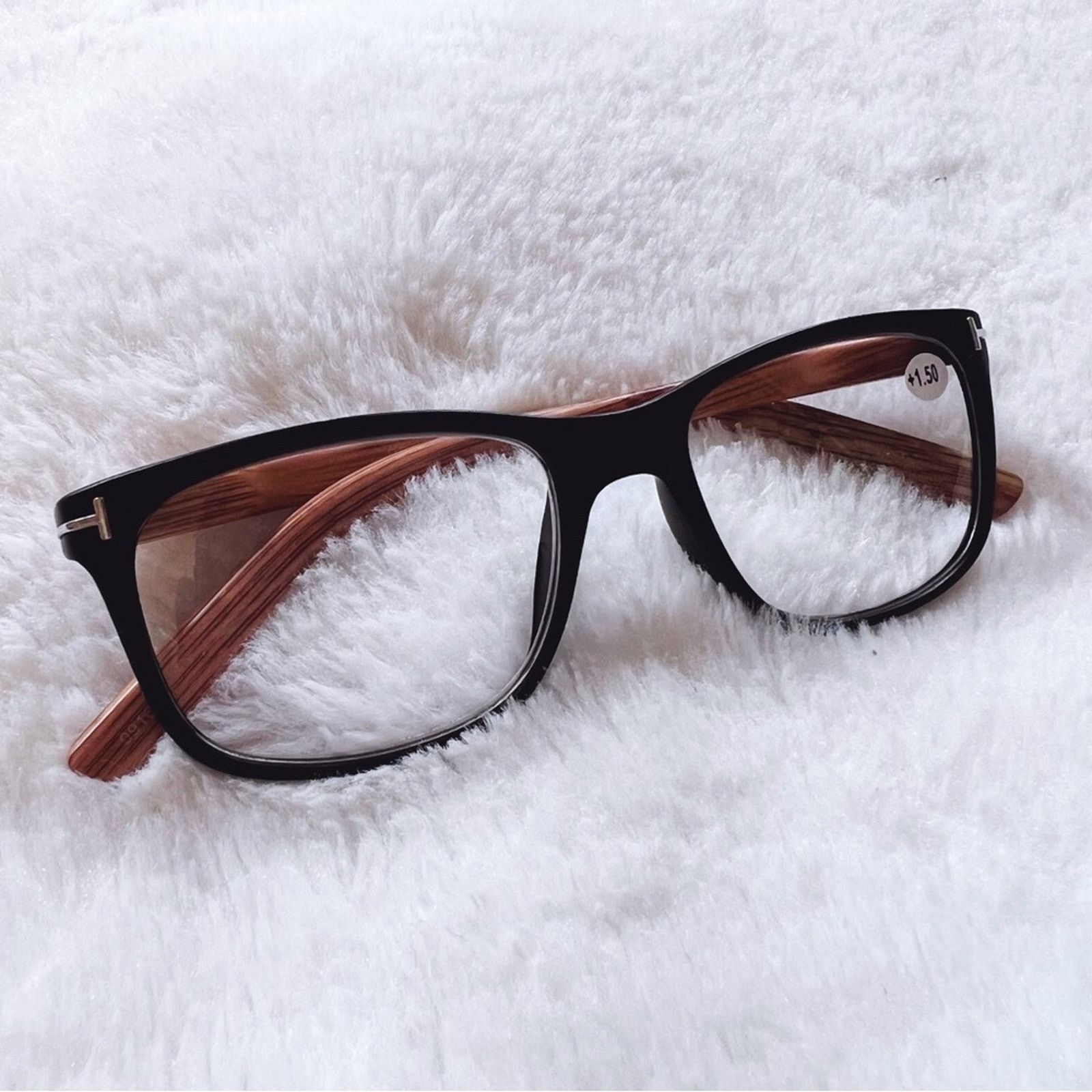 Other Olivia Black with Light Wood Reader Glasses Size ONE SIZE - 6 Thumbnail