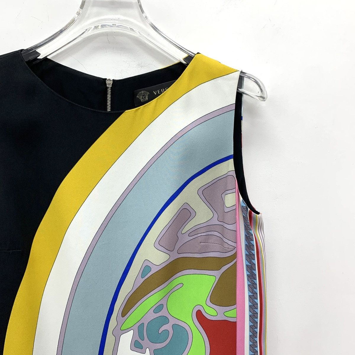 Versace Versace Color-block Rainbow Print Sleeveless Dress K26WX Size M / US 6-8 / IT 42-44 - 3 Thumbnail