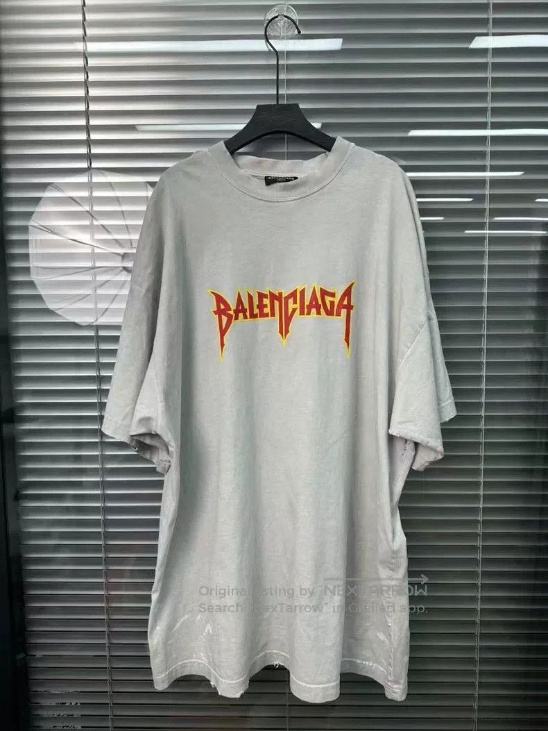 Balenciaga Flame word short-sleeve