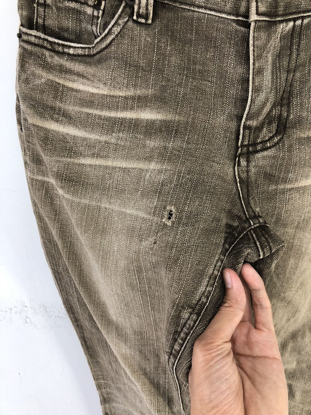 Japanese Brand Vintage Pavarotti Vary Jean Faded Brown Flare Bootcut Jeans Size 27" / US 4 / IT 40 - 11 Thumbnail