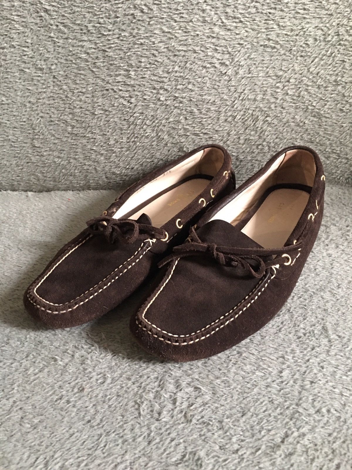 Car Shoe The Original Car Shoe by PRADA Brown Suede Driving Shoes Size US 7.5 / IT 37.5 - 1 Thumbnail